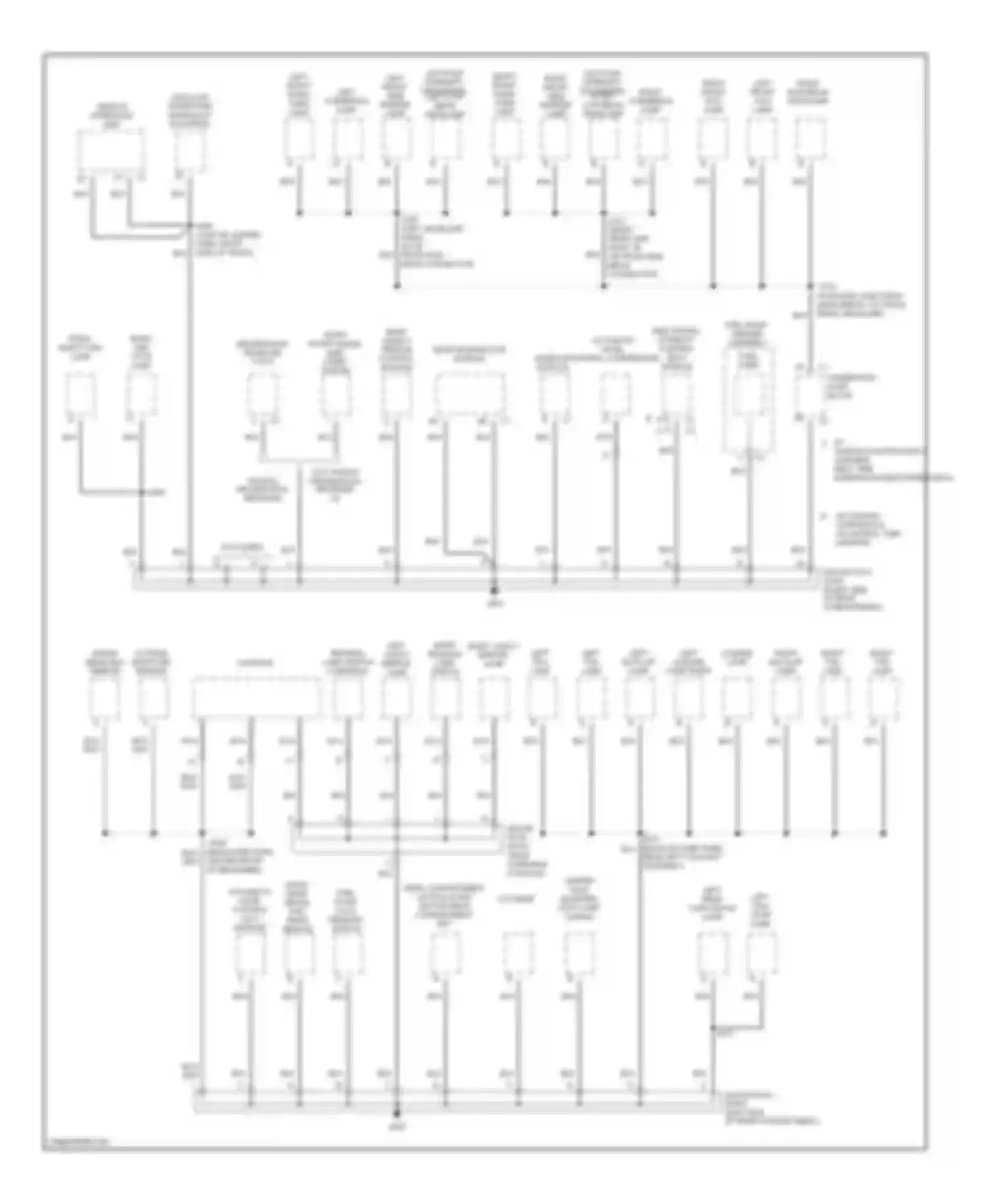 Seville Cadillac V (1998-2004): Ground distribution circuit (3 of 3)