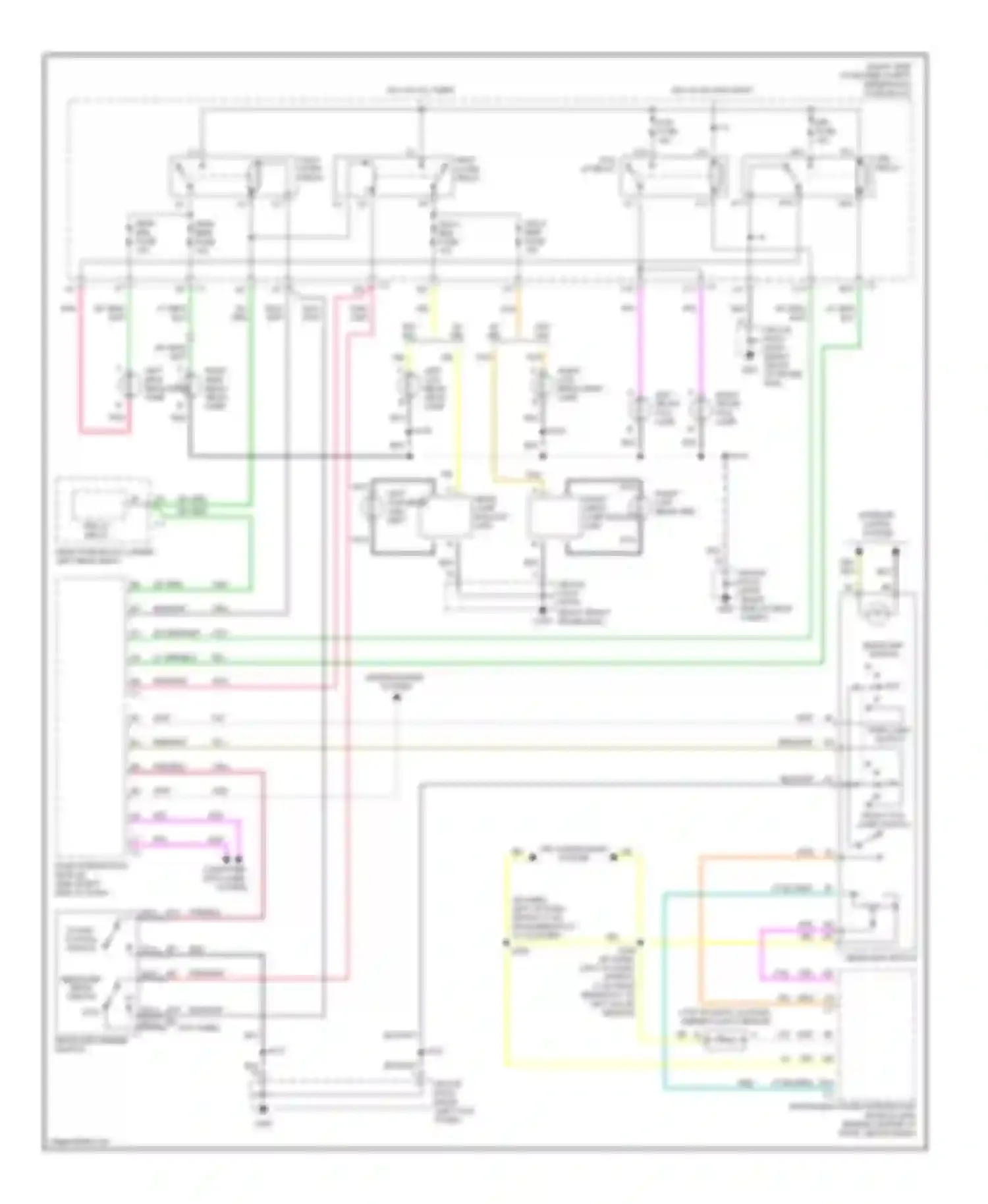 Seville Cadillac V (1998-2004): Headlight circuit