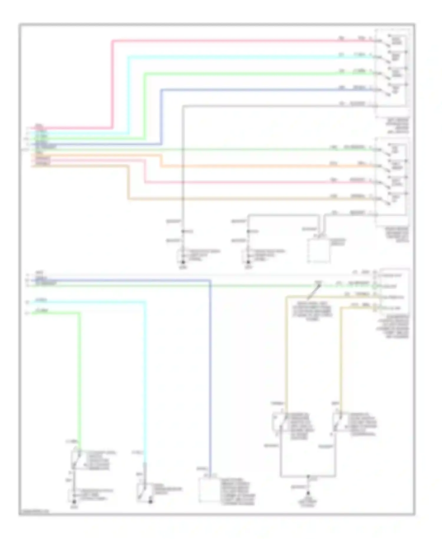 Seville Cadillac V (1998-2004): Instrument cluster circuit (2 of 2)