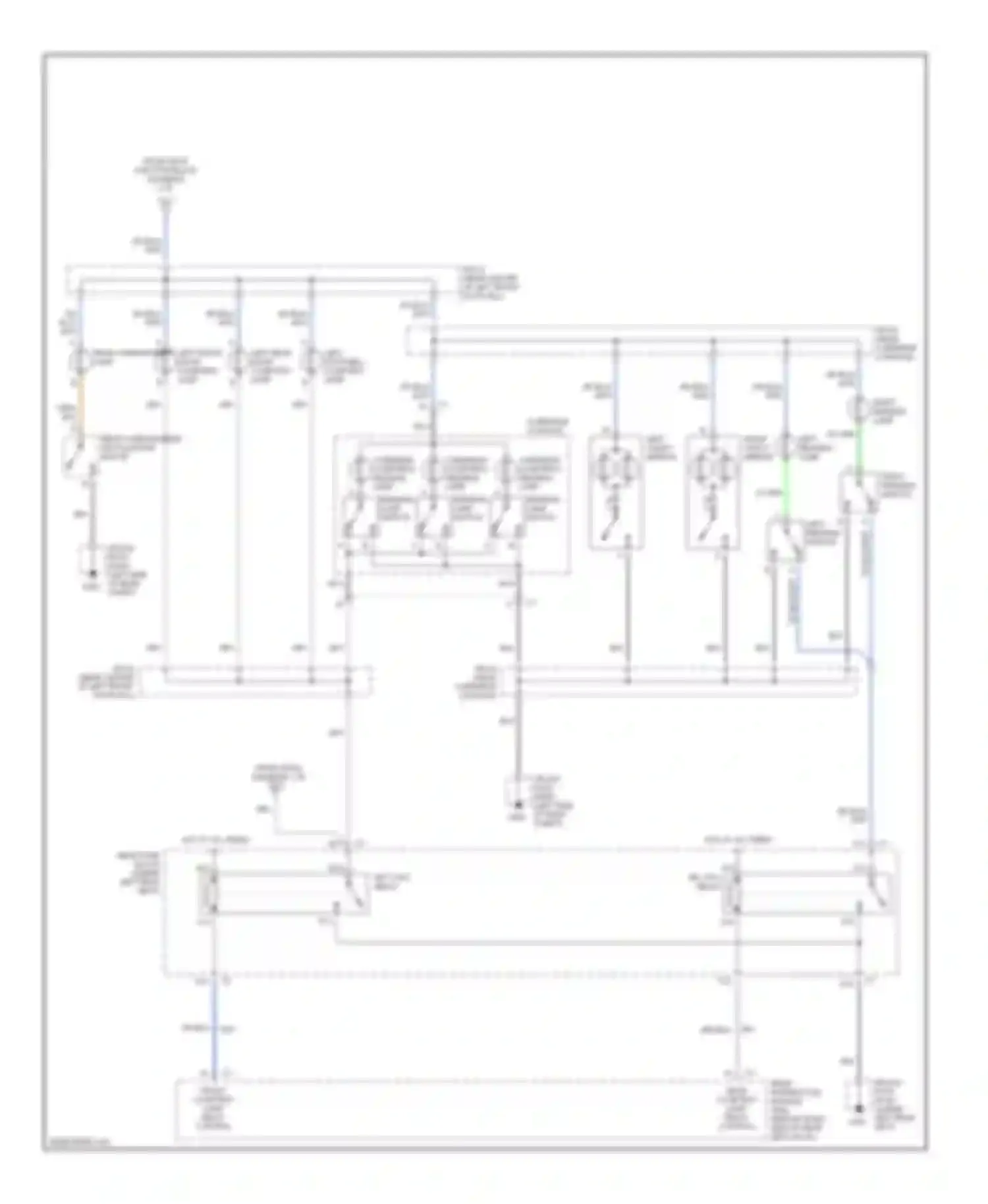 Seville Cadillac V (1998-2004): Courtesy lamps circuit (2 of 2)