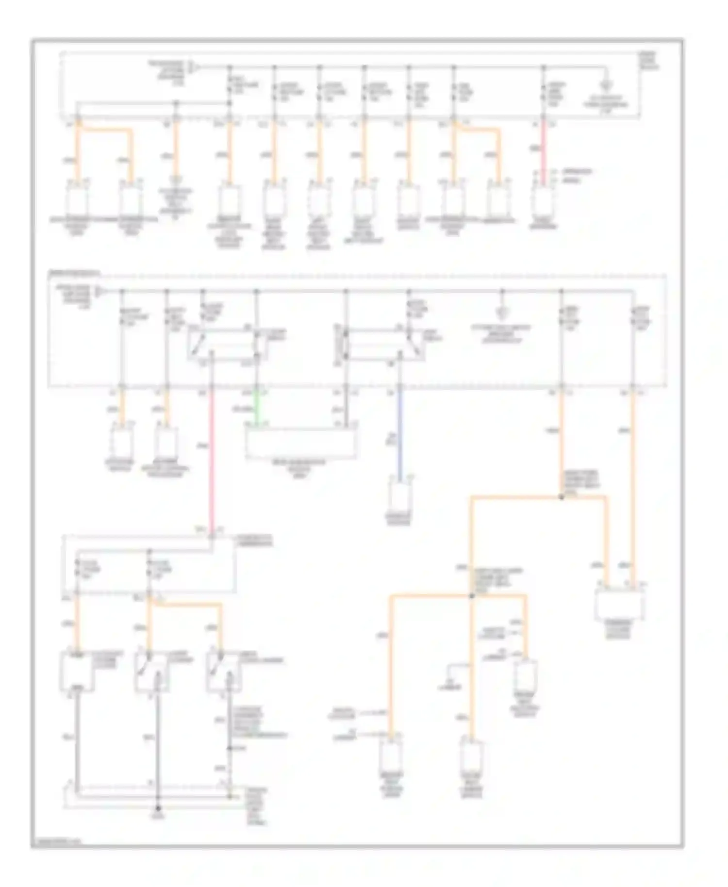 Seville Cadillac V (1998-2004): Power distribution circuit (3 of 6)