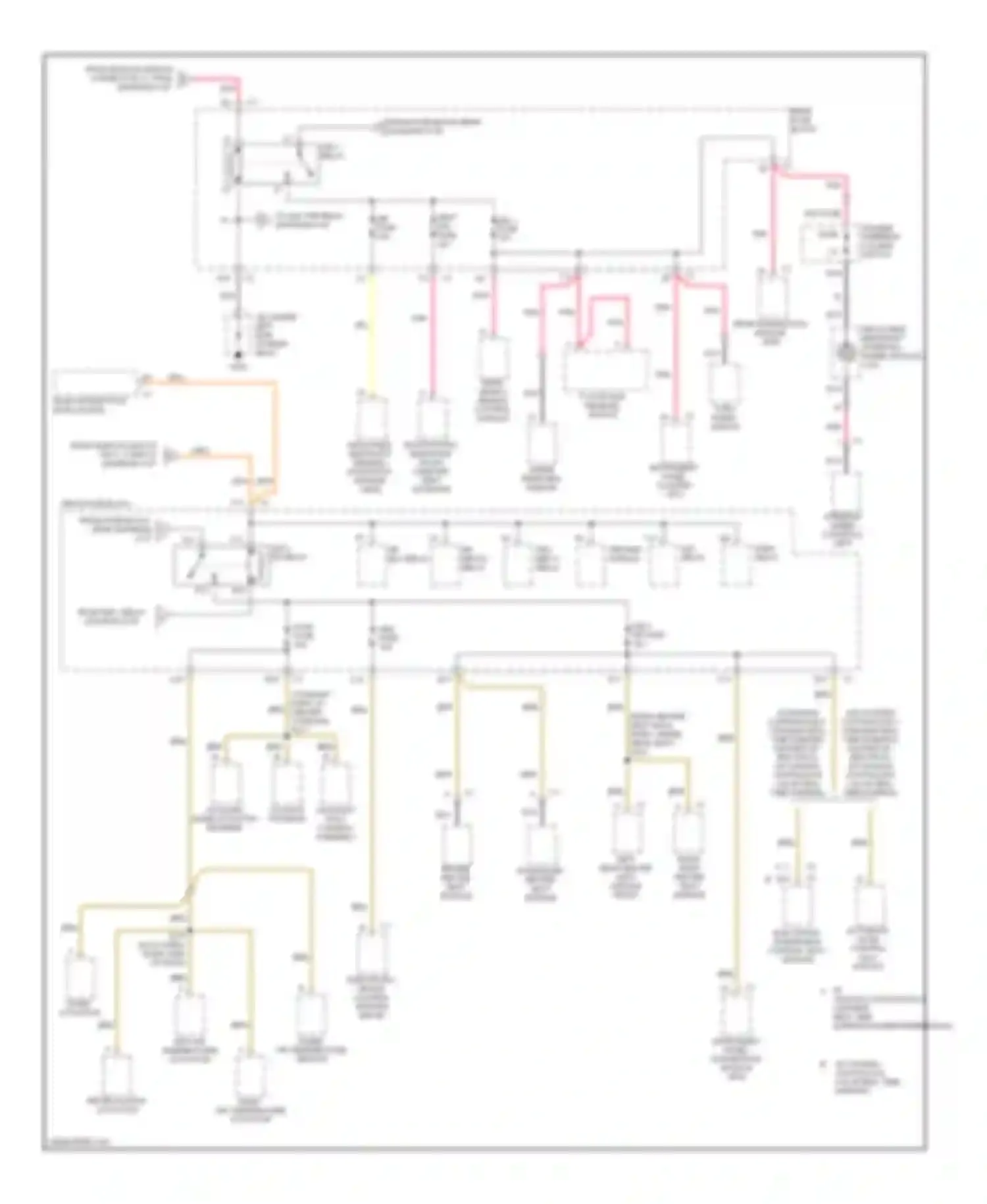 Seville Cadillac V (1998-2004): Power distribution circuit (5 of 6)
