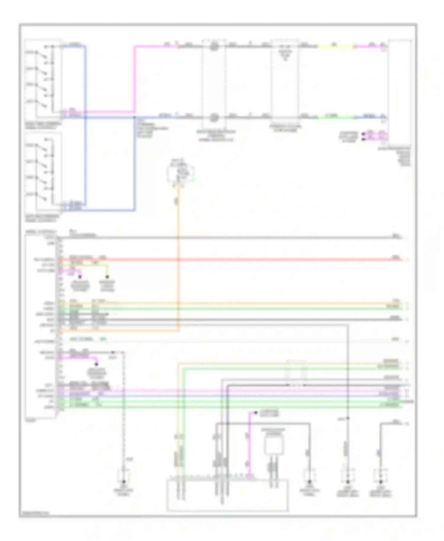 Seville Cadillac V (1998-2004): Radio circuits, with bose with satellite (1 of 2)