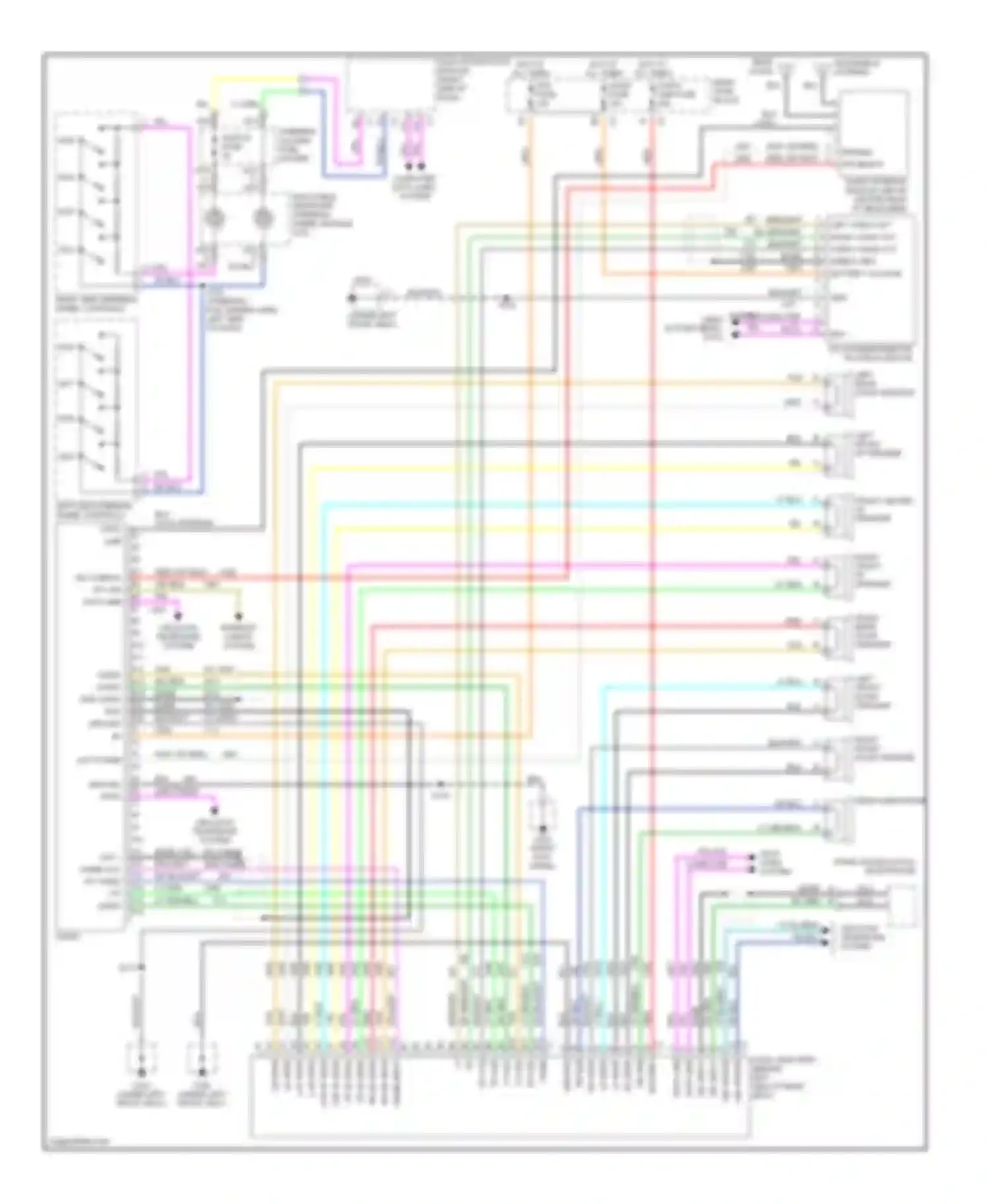 Seville Cadillac V (1998-2004): Radio circuits, with bose without satellite