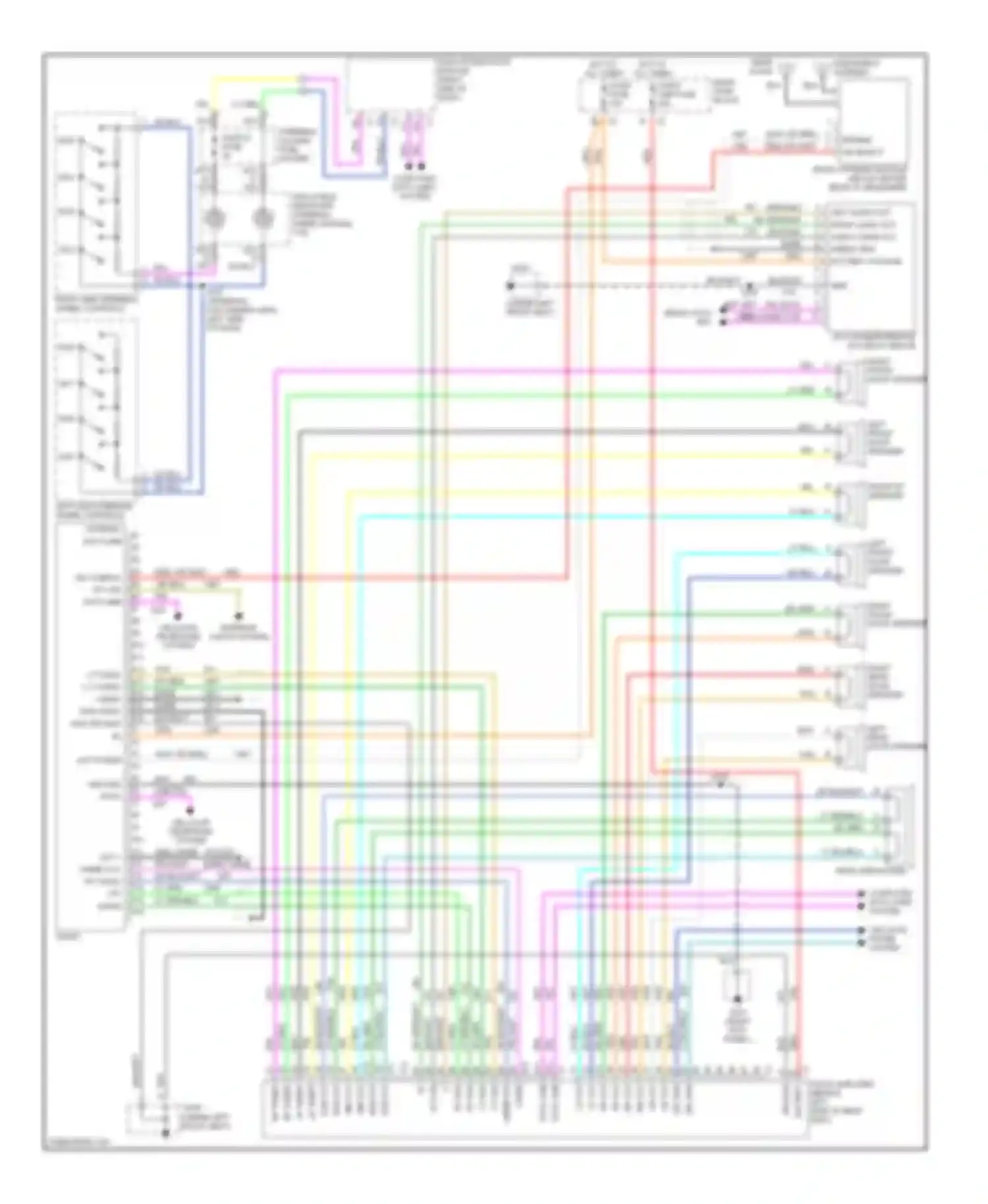 Seville Cadillac V (1998-2004): Radio circuits, without bose system