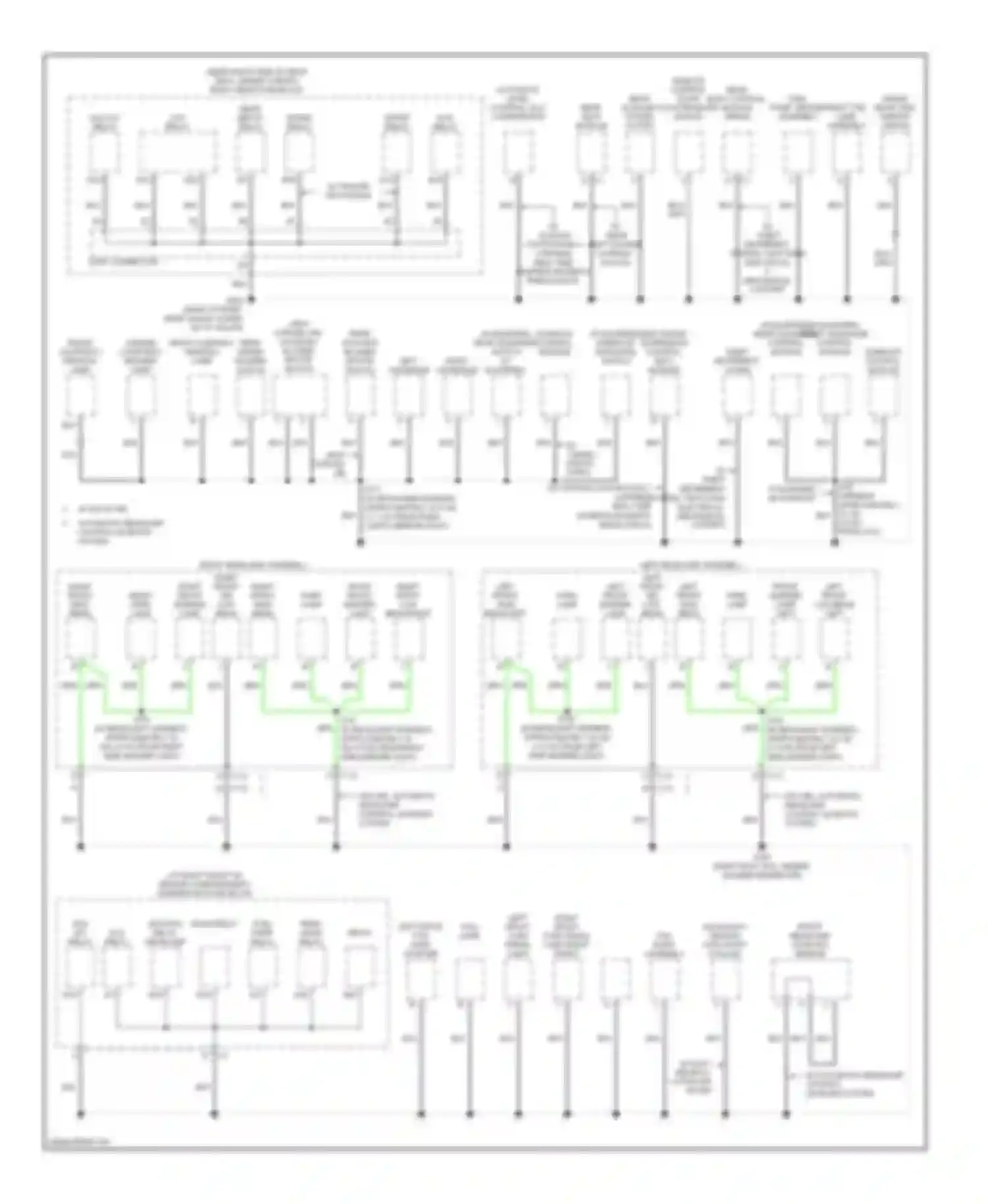SRX Cadillac I (2003-2009): Ground distribution circuit (2 of 4)