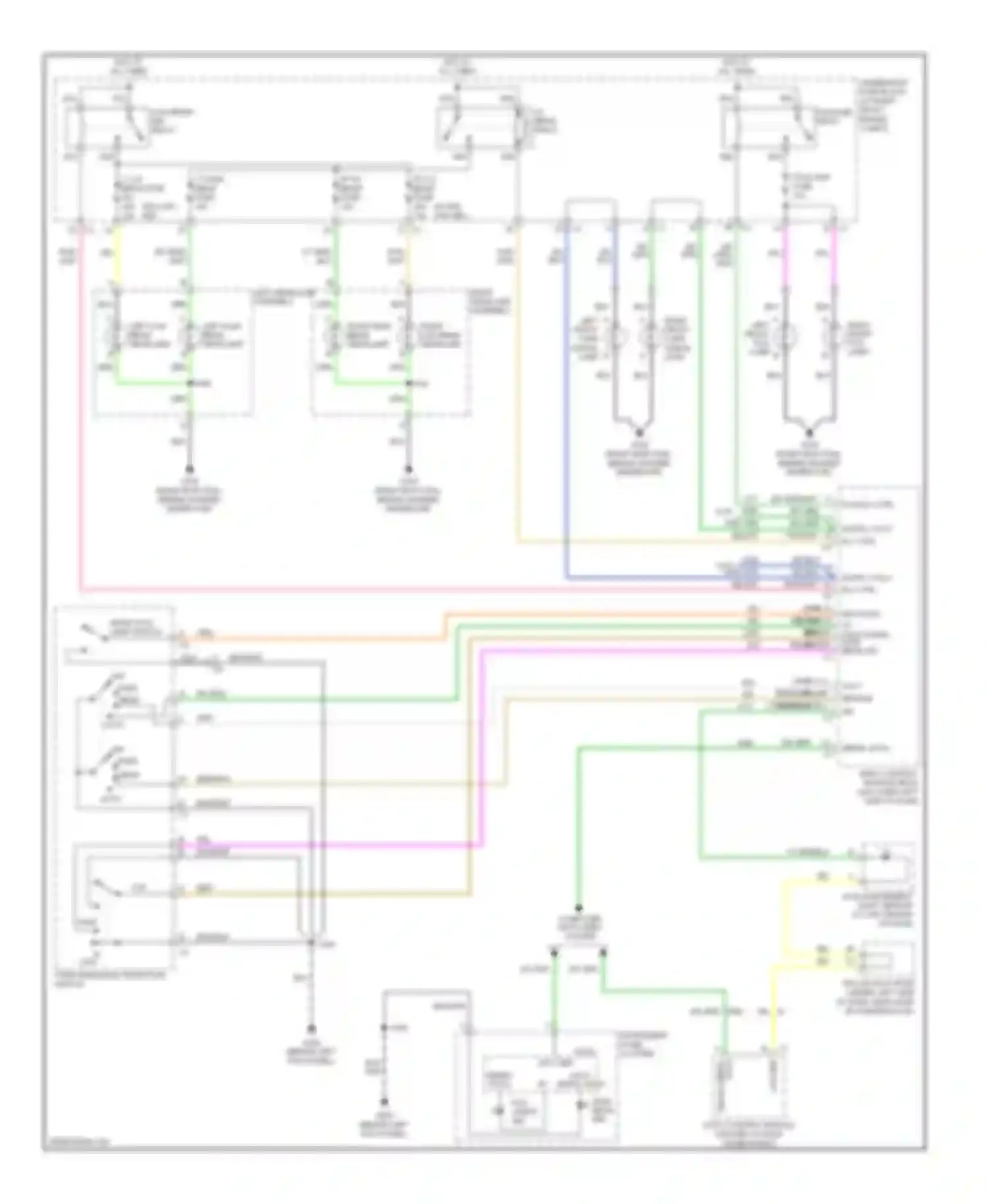 SRX Cadillac I (2003-2009): Headlamps circuit