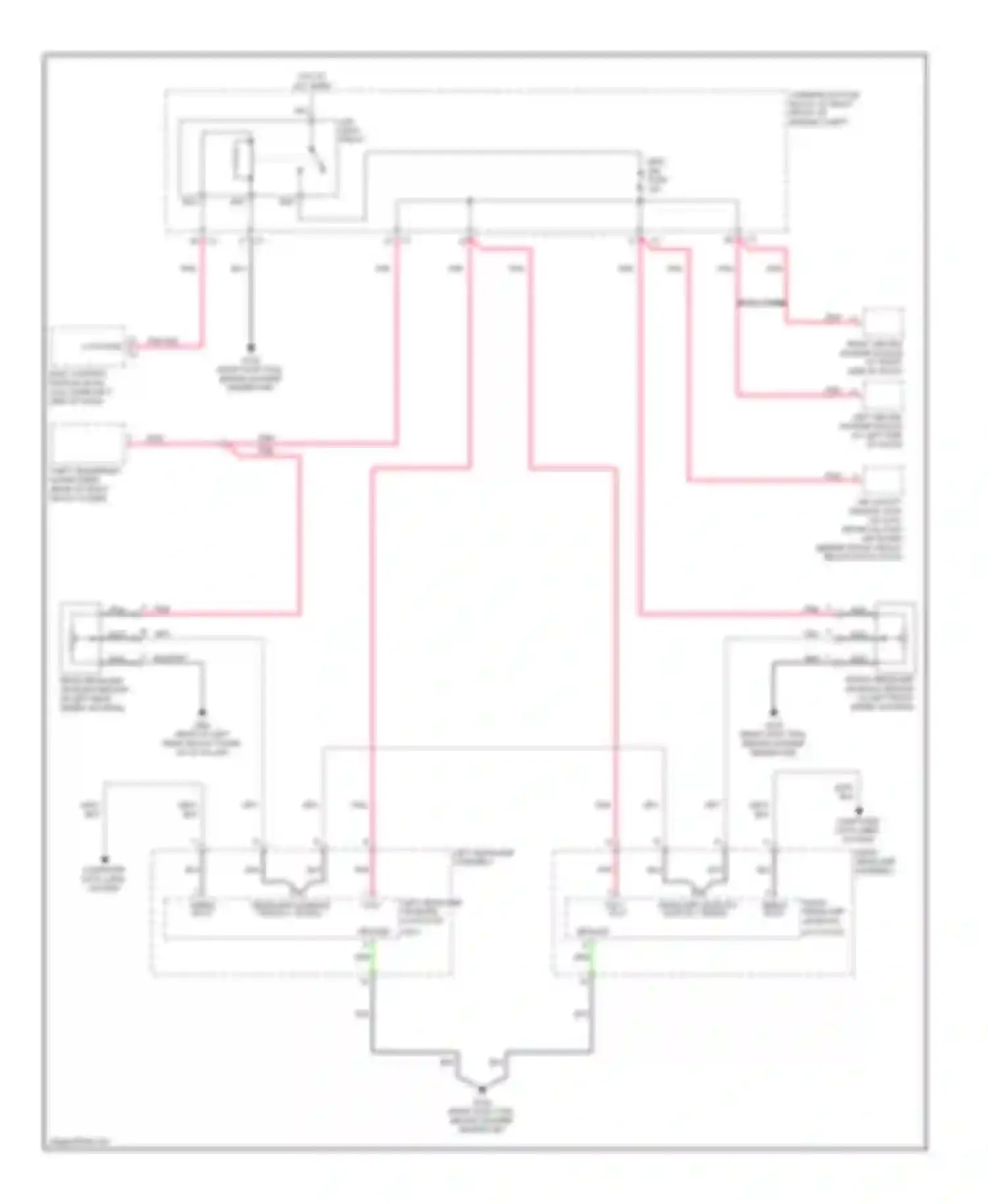 SRX Cadillac I (2003-2009): Headlamps leveling circuit