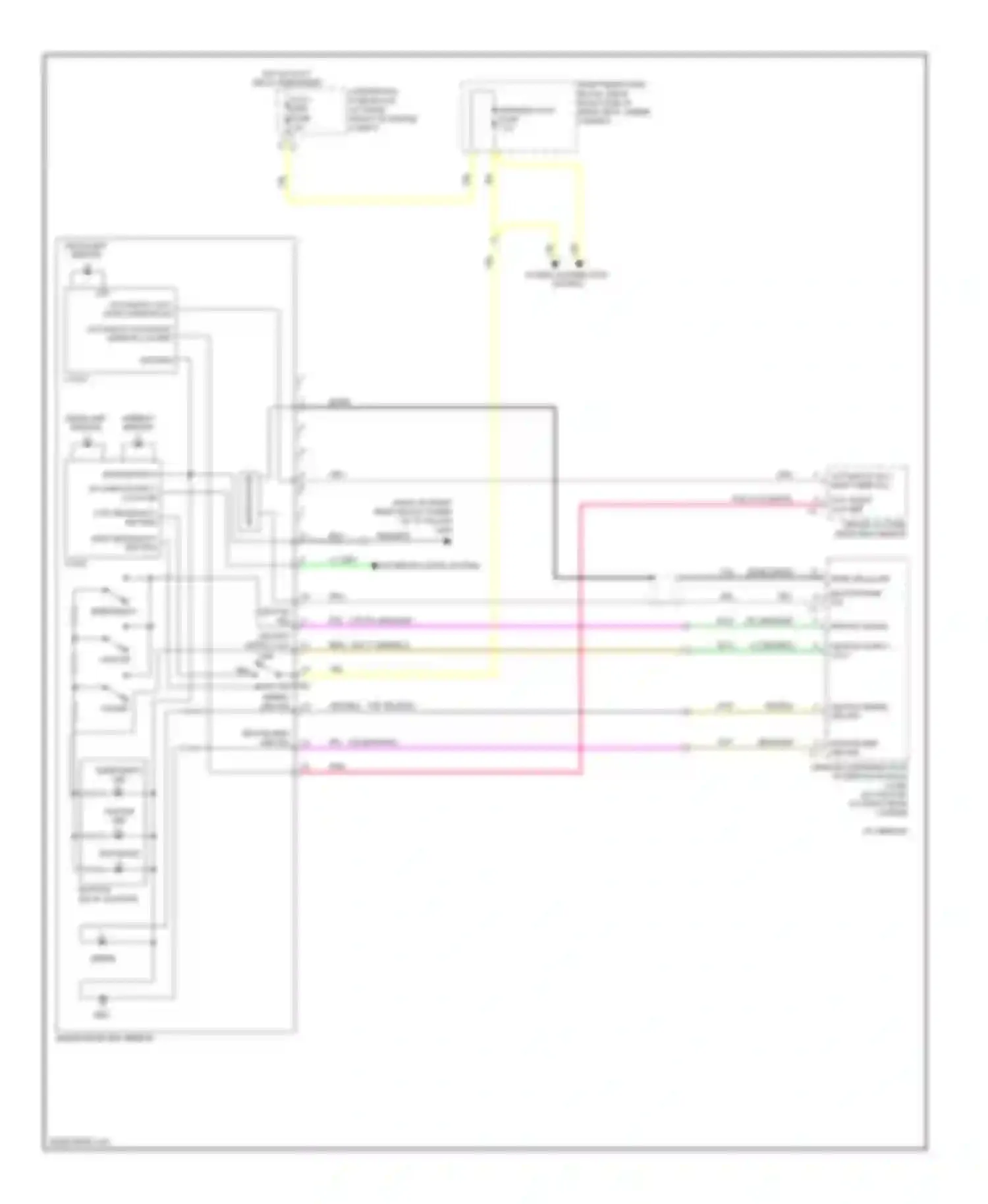SRX Cadillac I (2003-2009): Automatic day/night mirror circuit