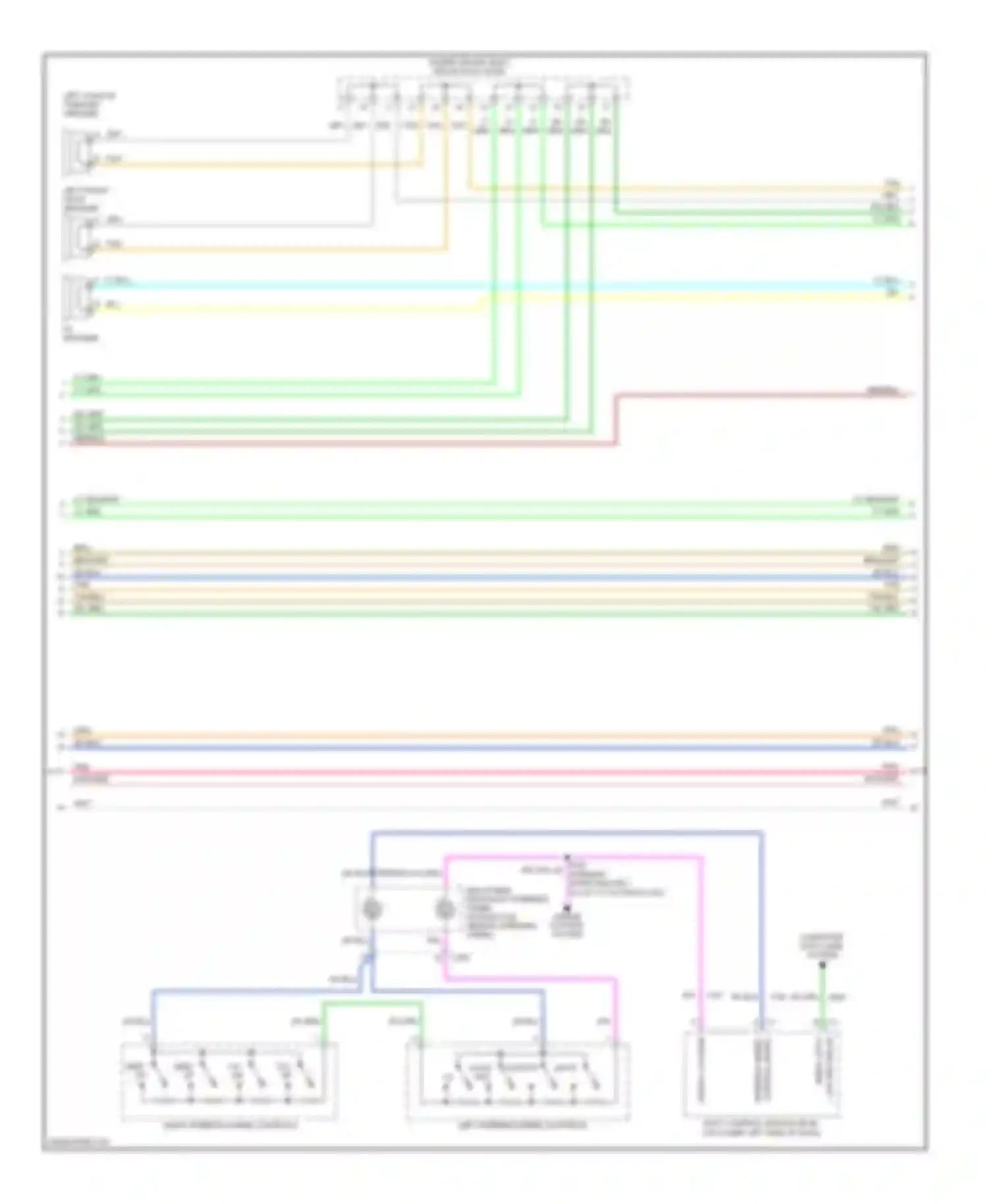 SRX Cadillac I (2003-2009): Premium sound radio circuit, with surround amplifier, without rse (2 of 3)