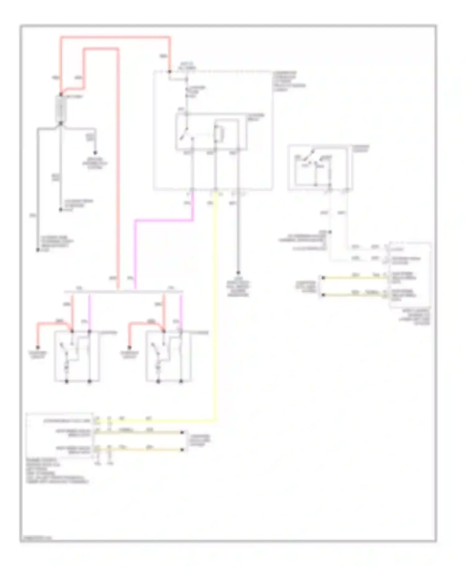 SRX Cadillac I (2003-2009): Starting circuit