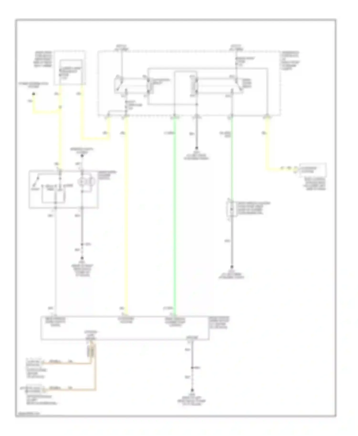 SRX Cadillac I (2003-2009): Rear wiper/washer circuit