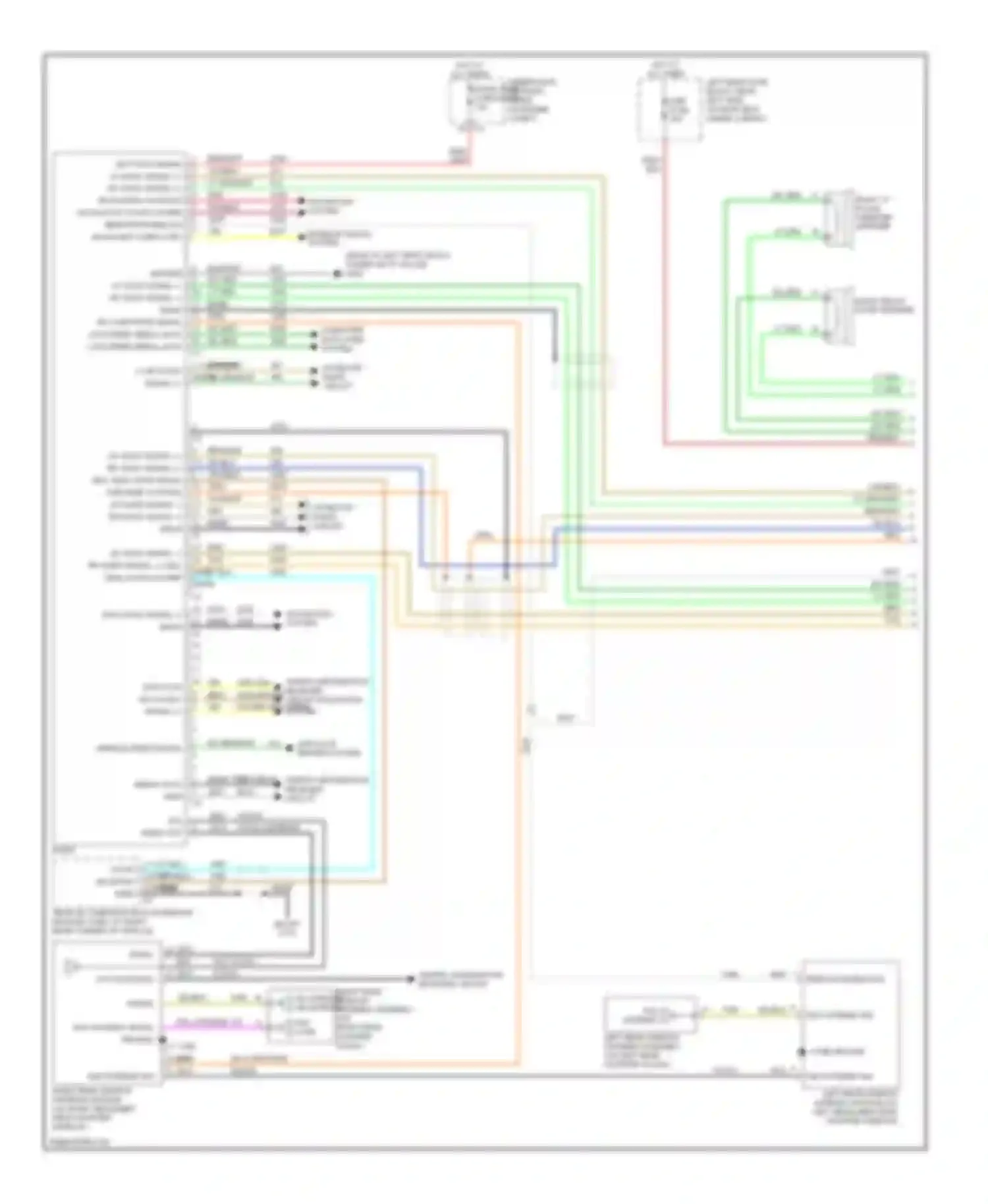Wiring diagram am antenna am antenna signal for Cadillac SRX I (2003-2009) (1 of 1)