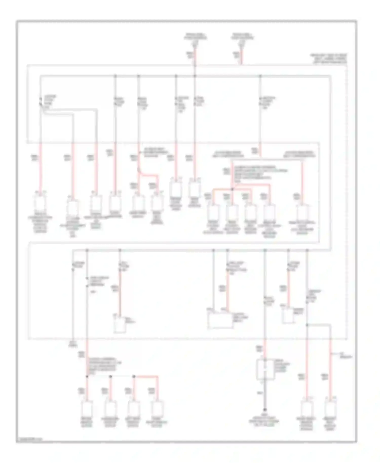 Wiring diagram audio amplifier for Cadillac SRX I (2003-2009) (1 of 1)