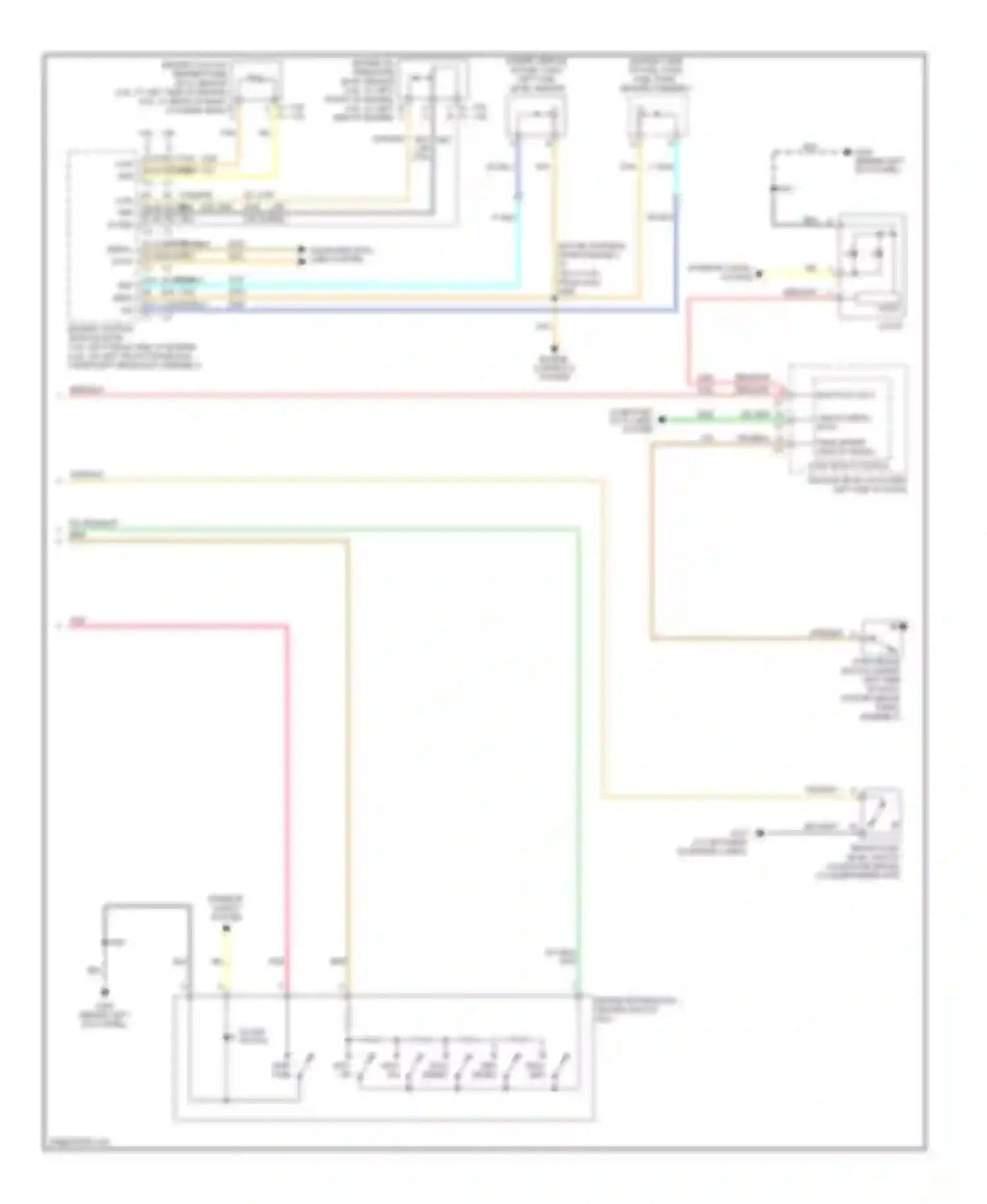 Wiring diagram batt pos volt for Cadillac SRX I (2003-2009) (1 of 3)