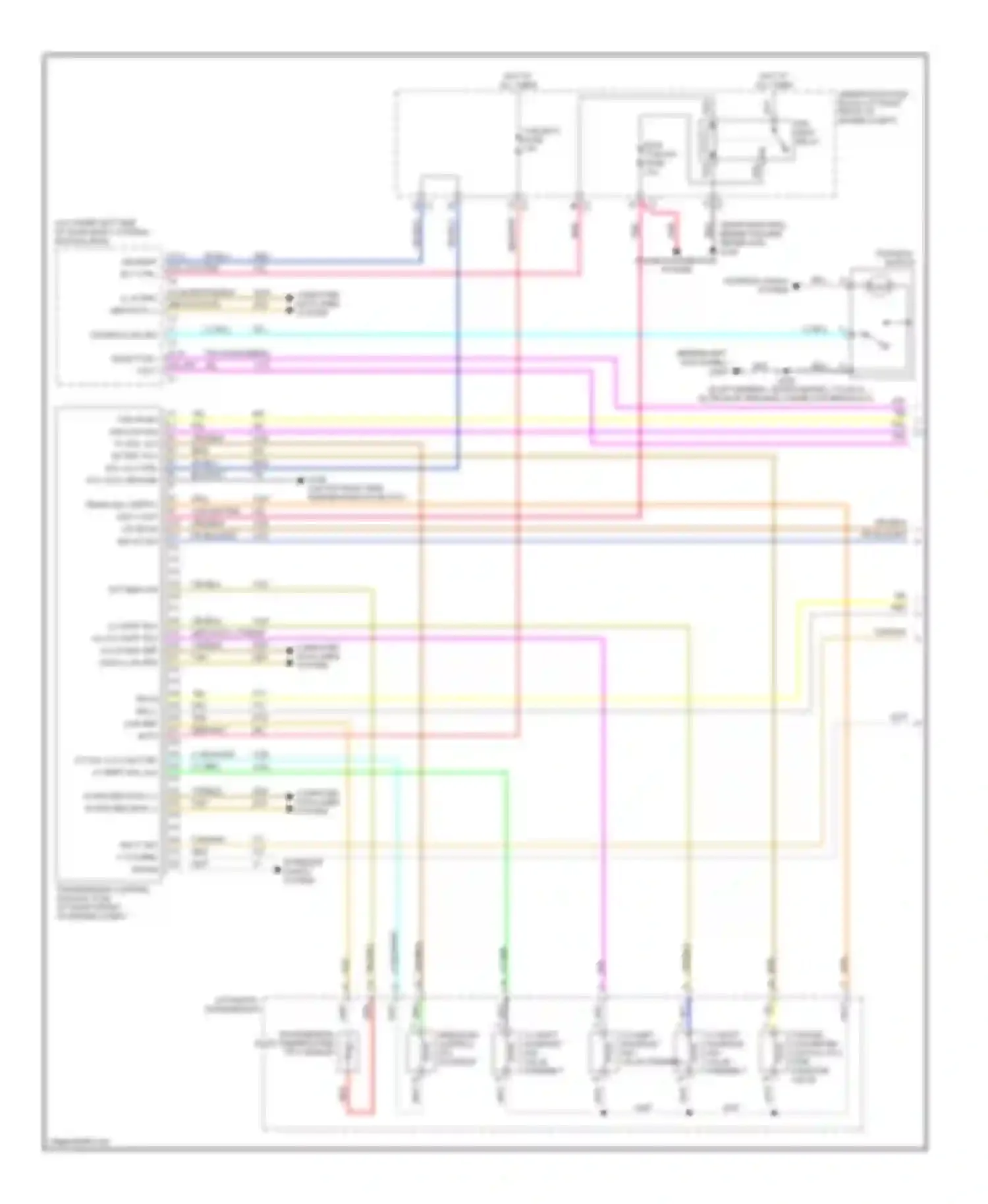Wiring diagram brn for Cadillac SRX I (2003-2009) (51 of 59)