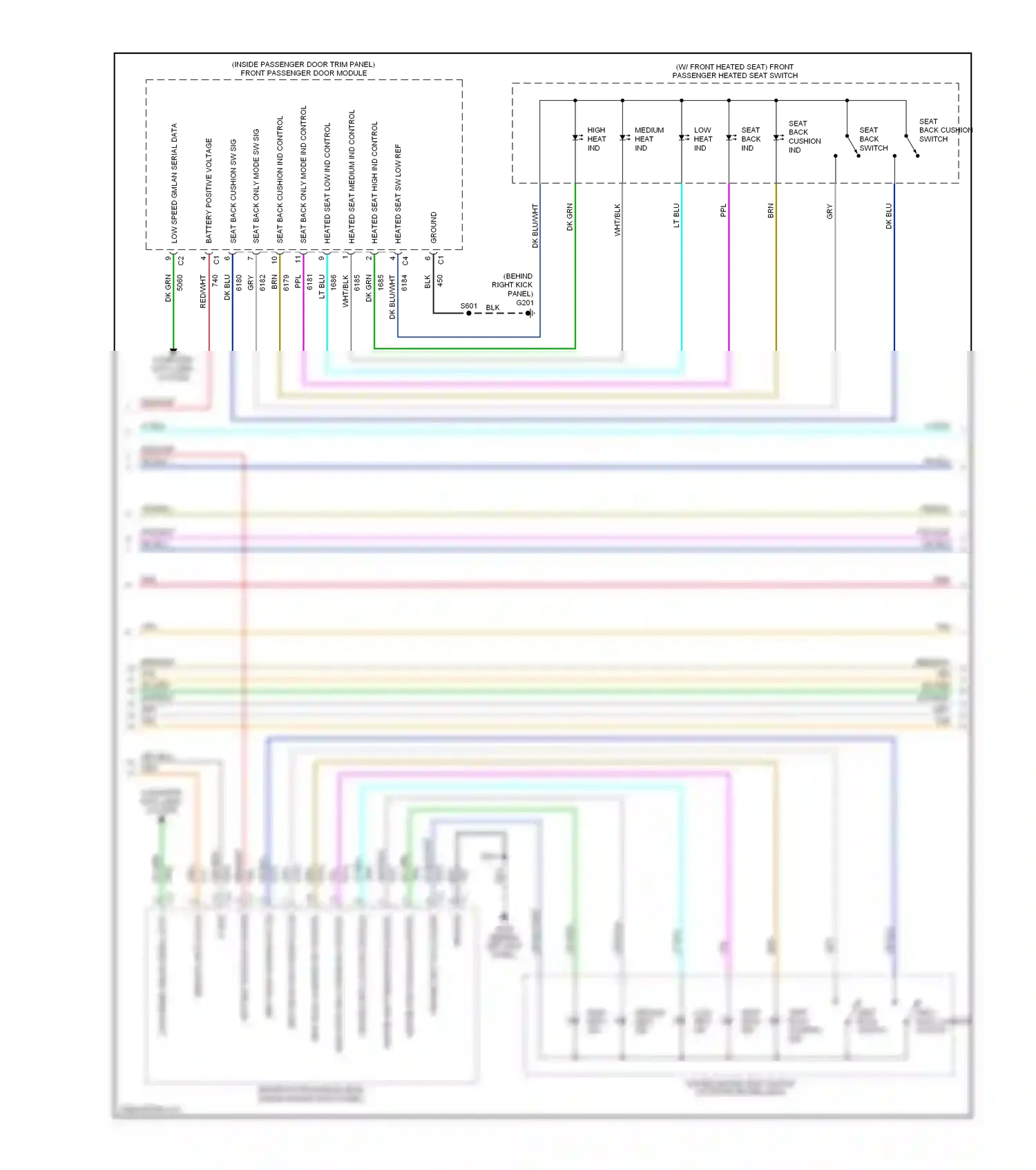 Cadillac SRX I (2003-2009) dk grn wiring diagram  (42 of 70)