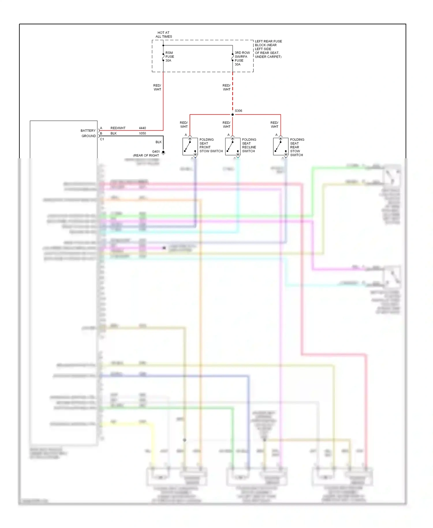 Cadillac SRX I (2003-2009) dk grn wiring diagram  (50 of 70)
