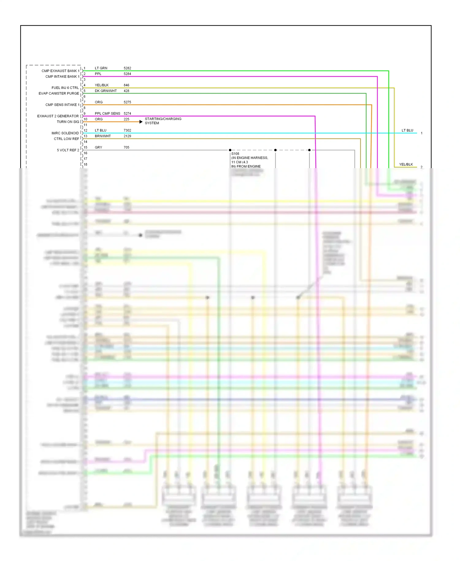 Cadillac SRX I (2003-2009) dk grn wiring diagram  (53 of 70)