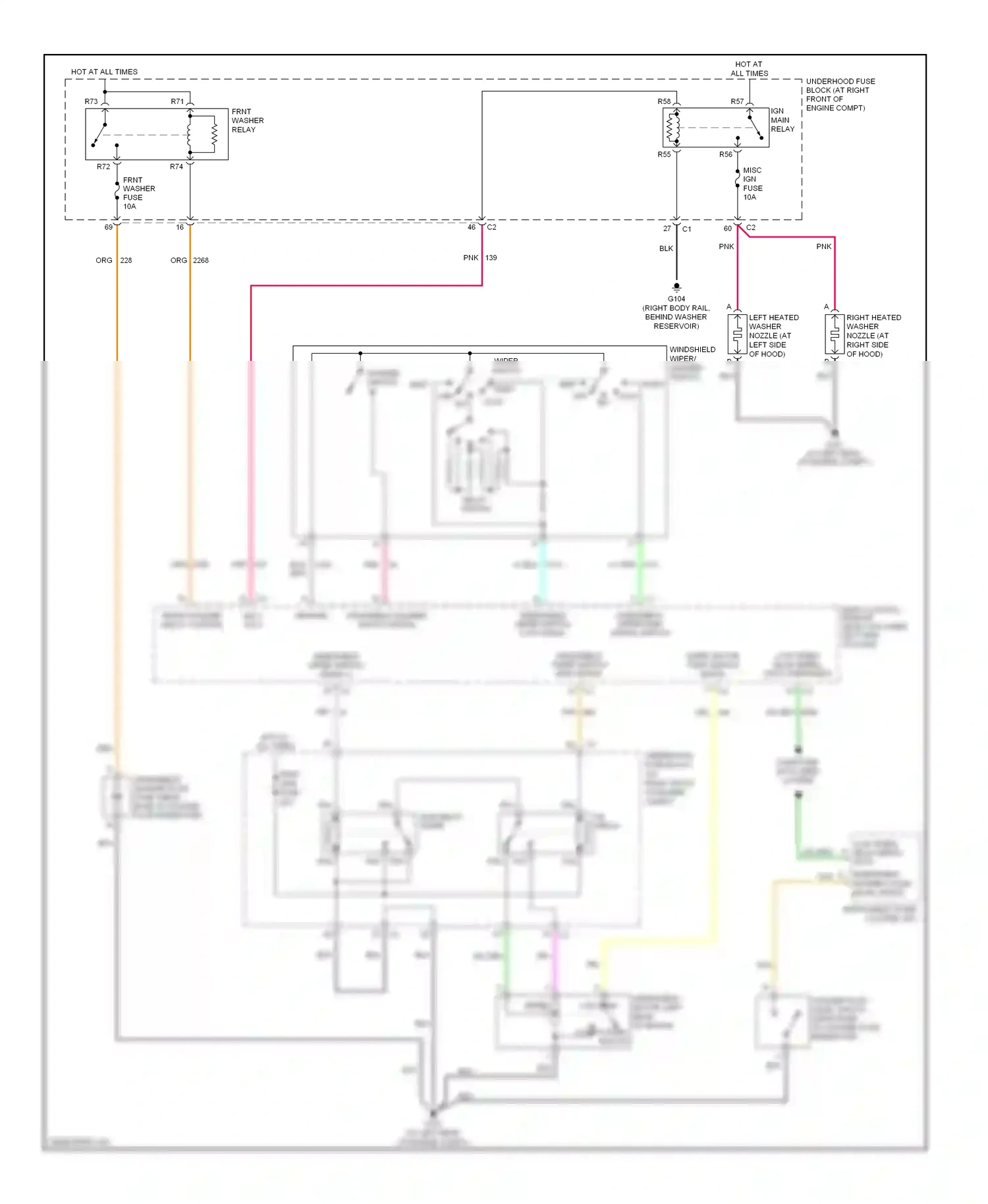 Cadillac SRX I (2003-2009) dk grn wiring diagram  (64 of 70)