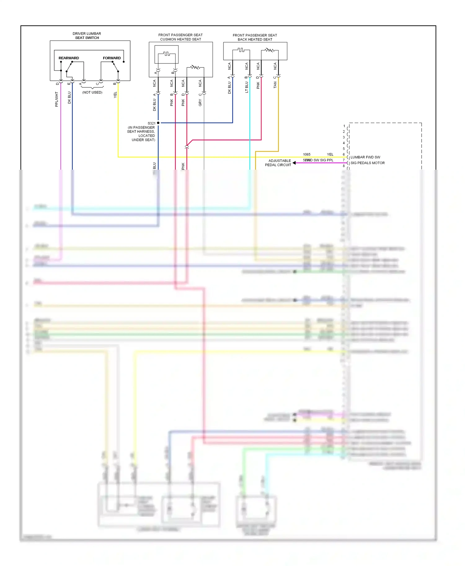 Cadillac SRX I (2003-2009) dk grn wiring diagram  (43 of 70)