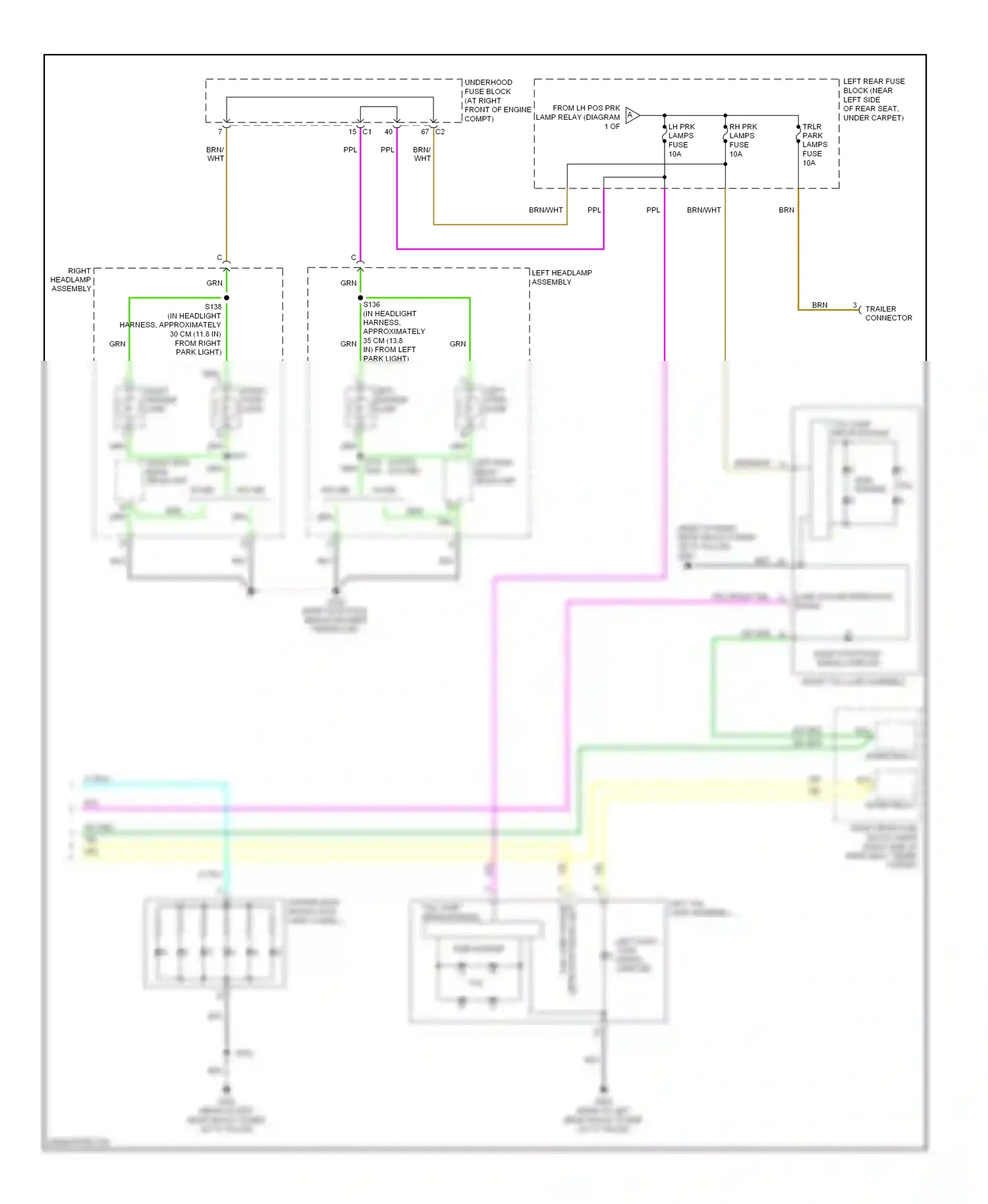 Cadillac SRX I (2003-2009) dk grn wiring diagram  (22 of 70)
