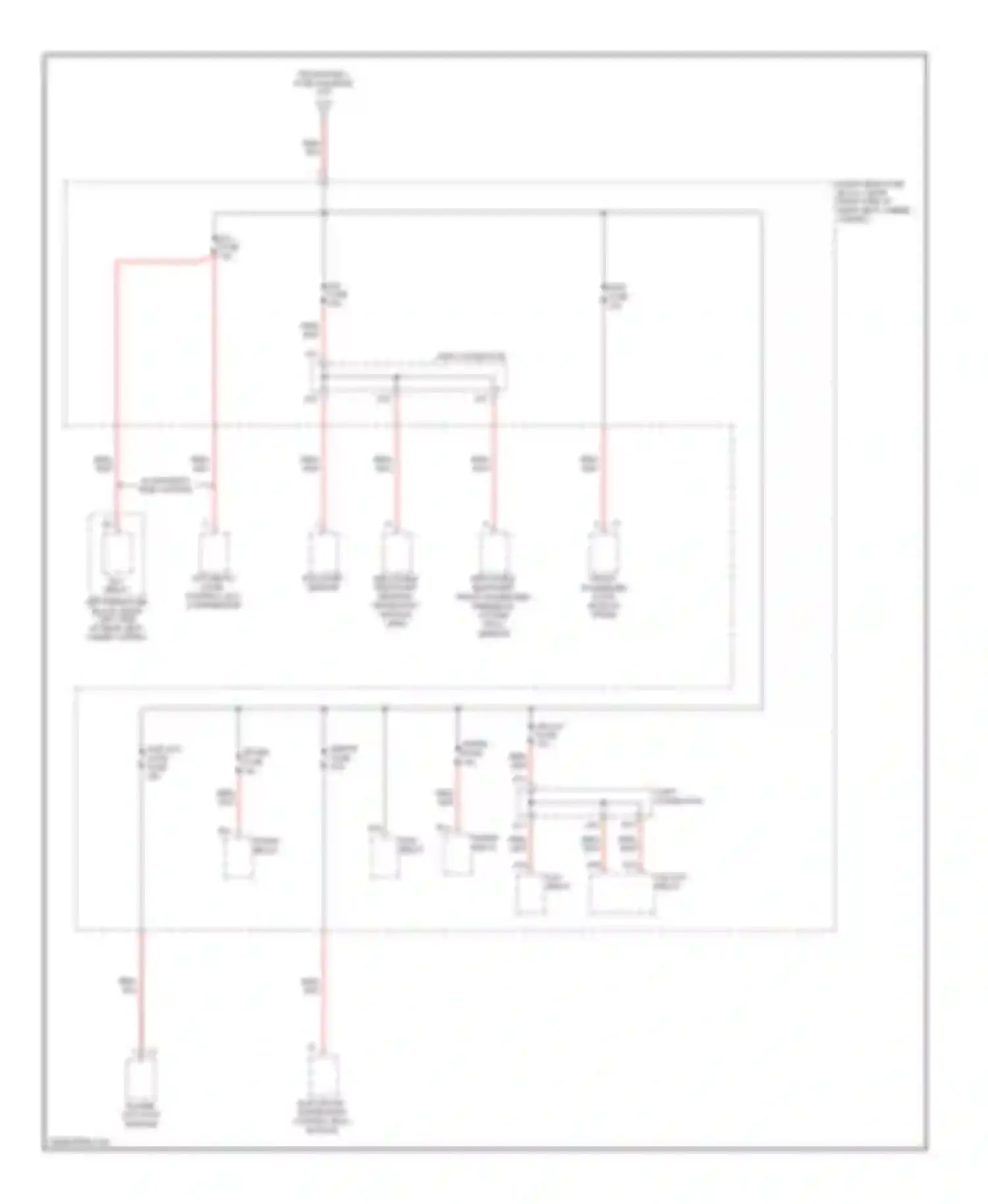 Wiring diagram dr lck fuse for Cadillac SRX I (2003-2009) (1 of 1)