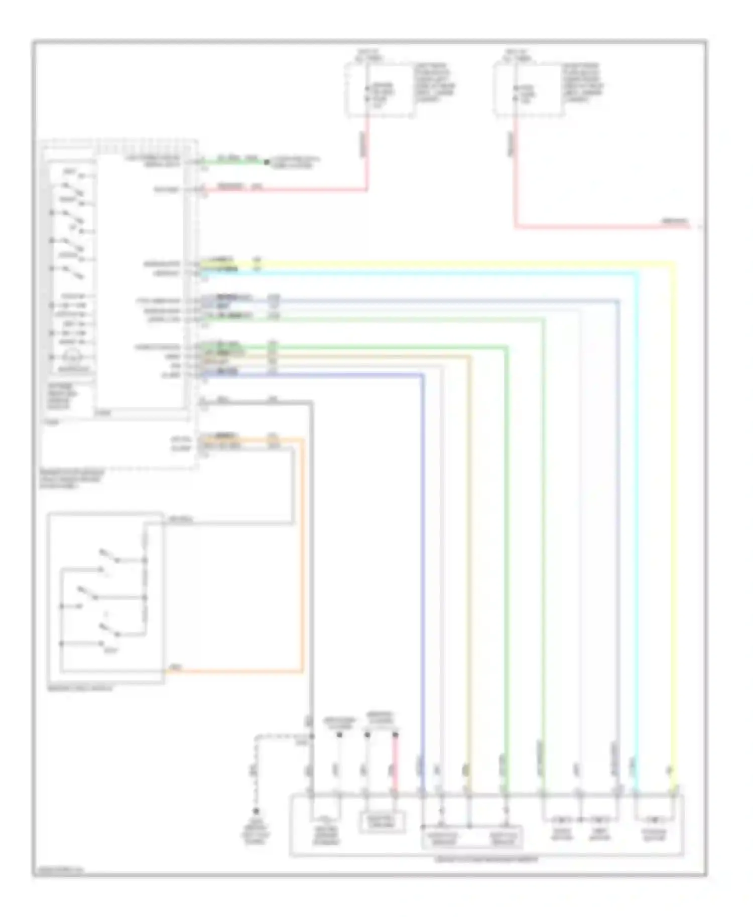 Wiring diagram driver dr mod fuse for Cadillac SRX I (2003-2009) (1 of 5)