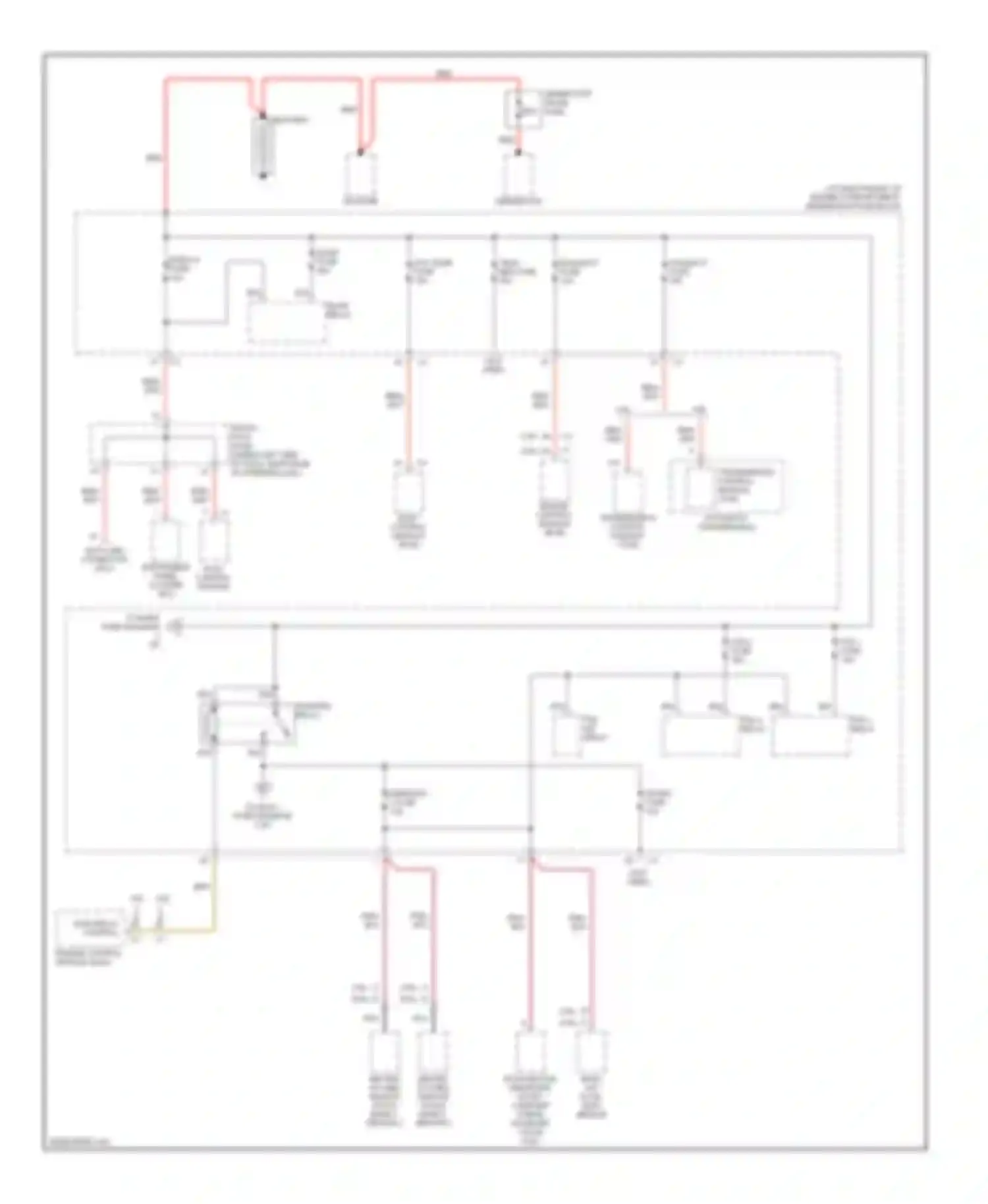Wiring diagram ecm batt fuse trlr brk fuse for Cadillac SRX I (2003-2009) (1 of 1)