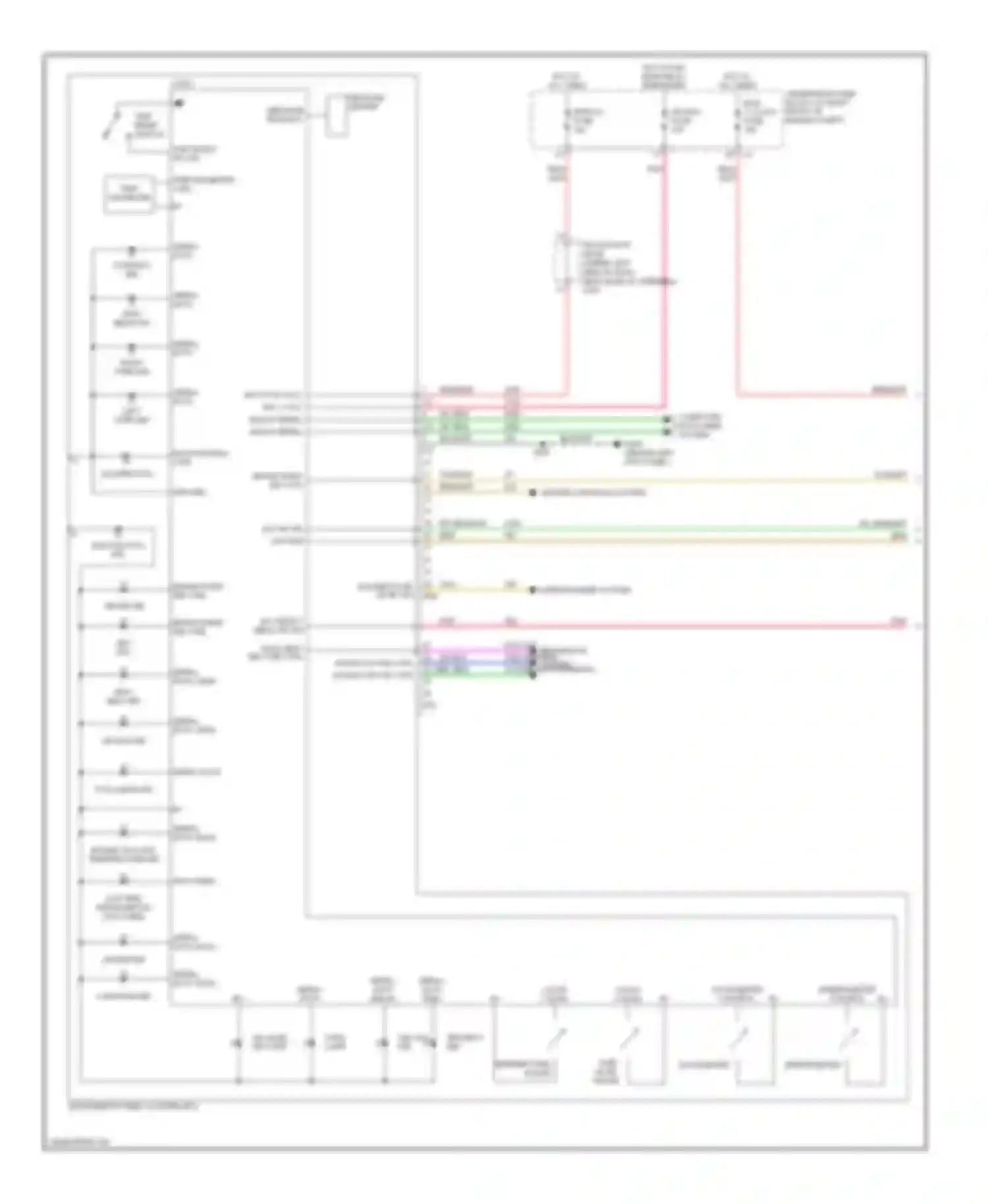 Wiring diagram engine coolant temperature ind for Cadillac SRX I (2003-2009) (1 of 1)