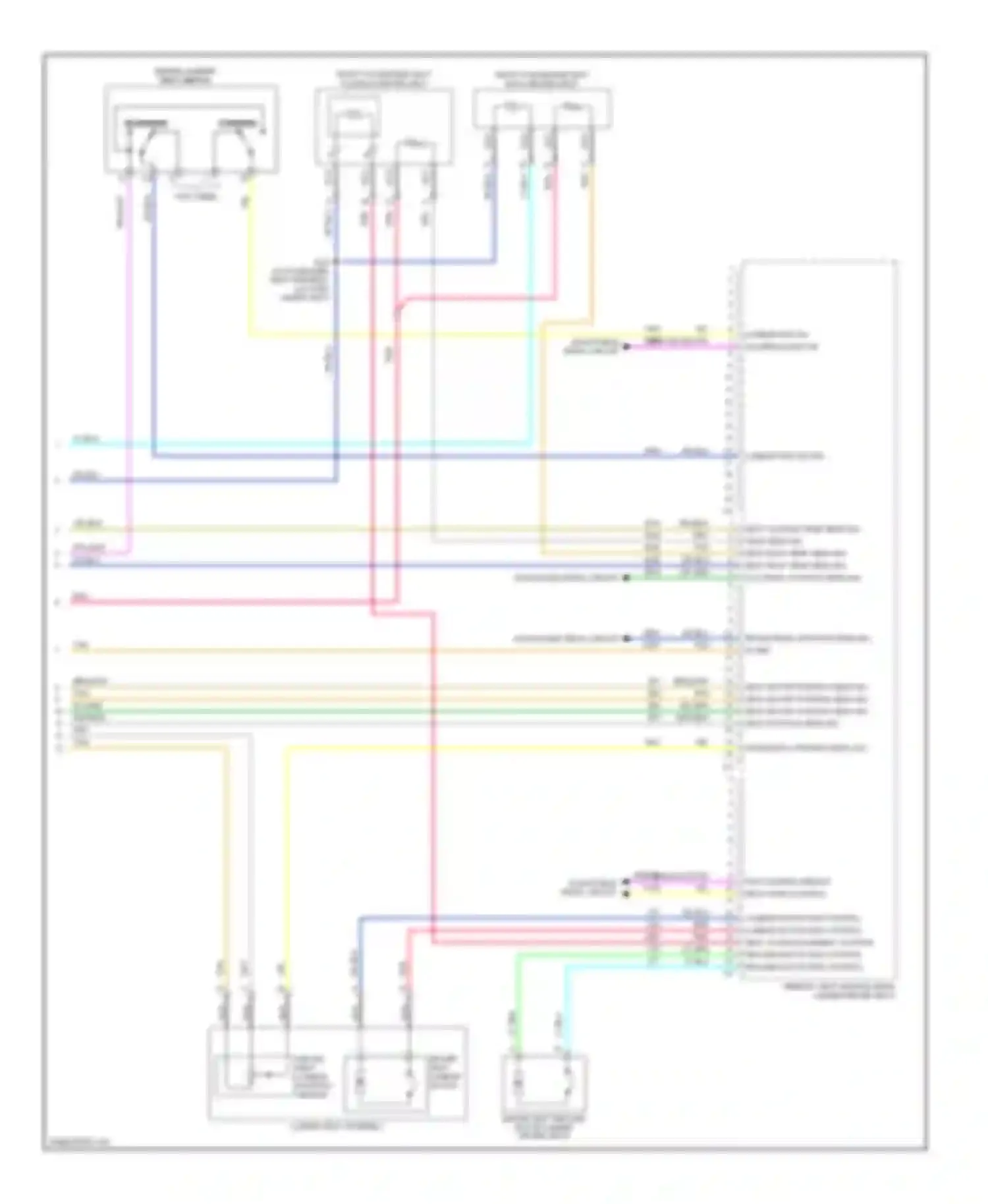 Wiring diagram forward forward for Cadillac SRX I (2003-2009) (1 of 1)