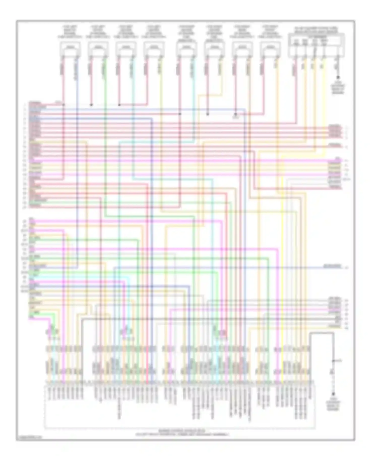 Wiring diagram fuel injector 3 ctrl for Cadillac SRX I (2003-2009) (1 of 1)