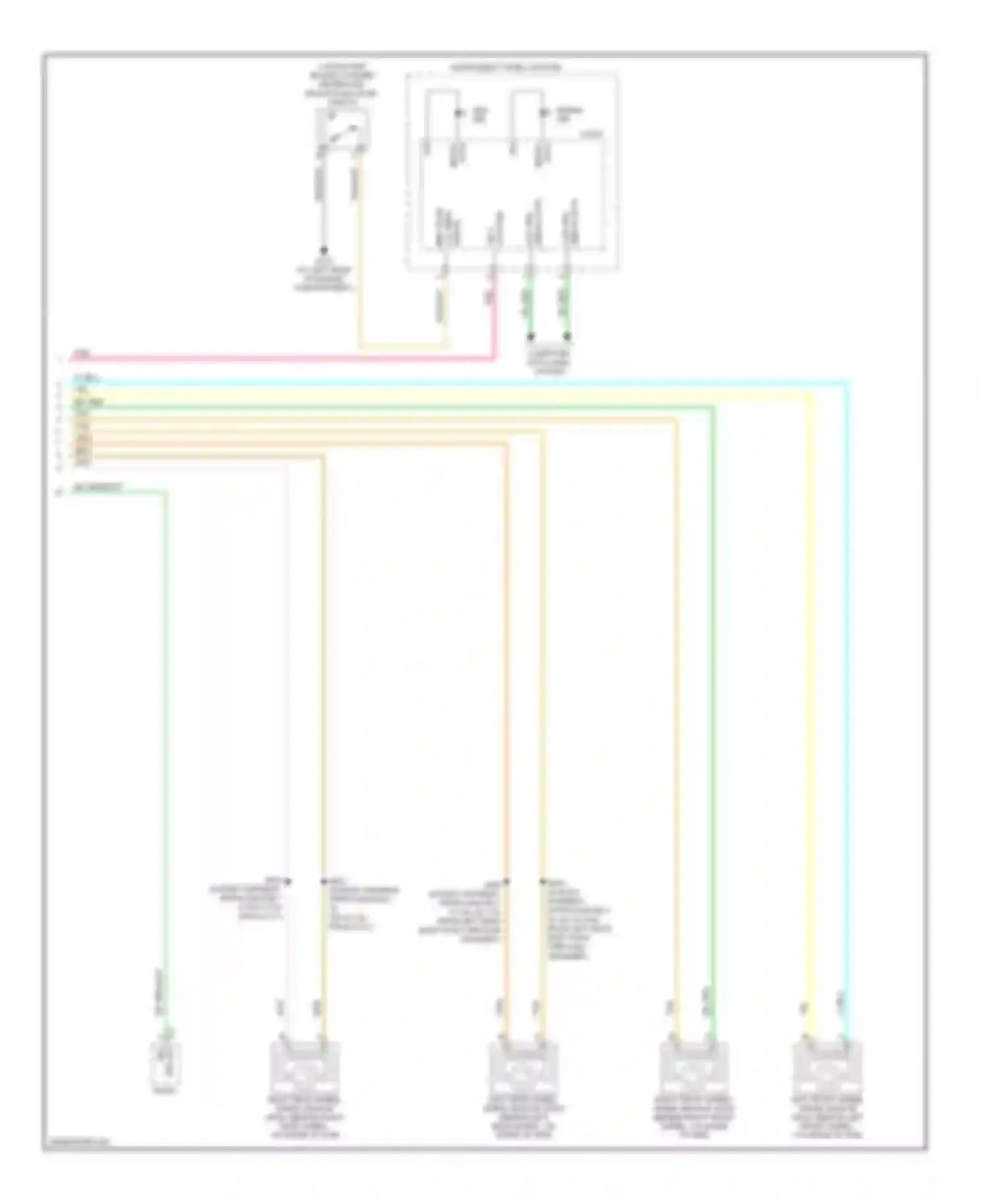 Wiring diagram ign 1 voltage for Cadillac SRX I (2003-2009) (1 of 1)