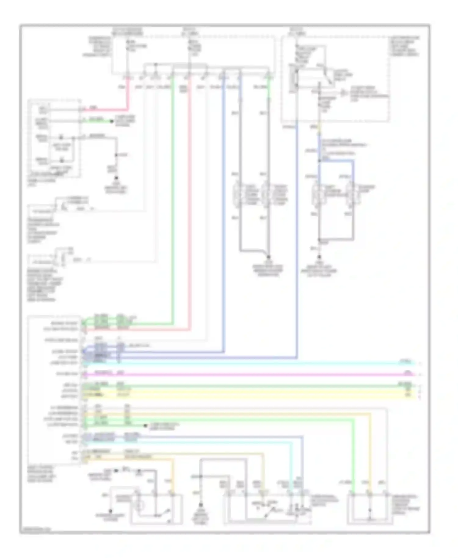 Wiring diagram lh turn rh turn off auto for Cadillac SRX I (2003-2009) (1 of 1)