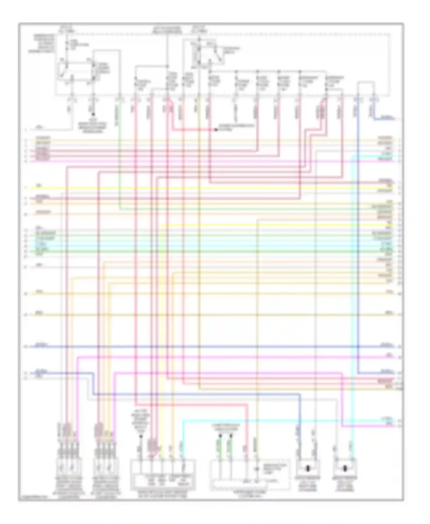 Wiring diagram logic b+ for Cadillac SRX I (2003-2009) (1 of 1)