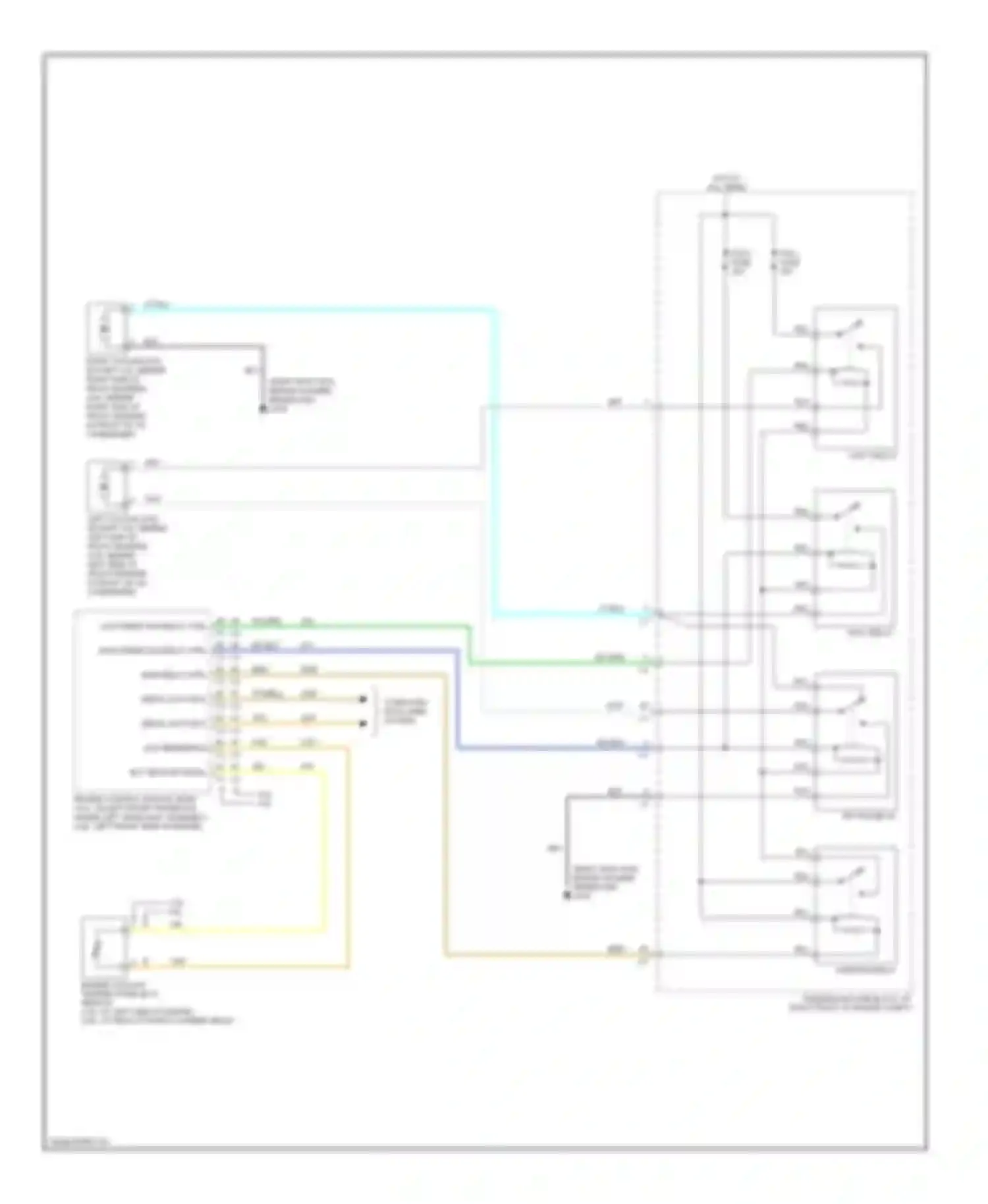 Wiring diagram low reference for Cadillac SRX I (2003-2009) (6 of 8)