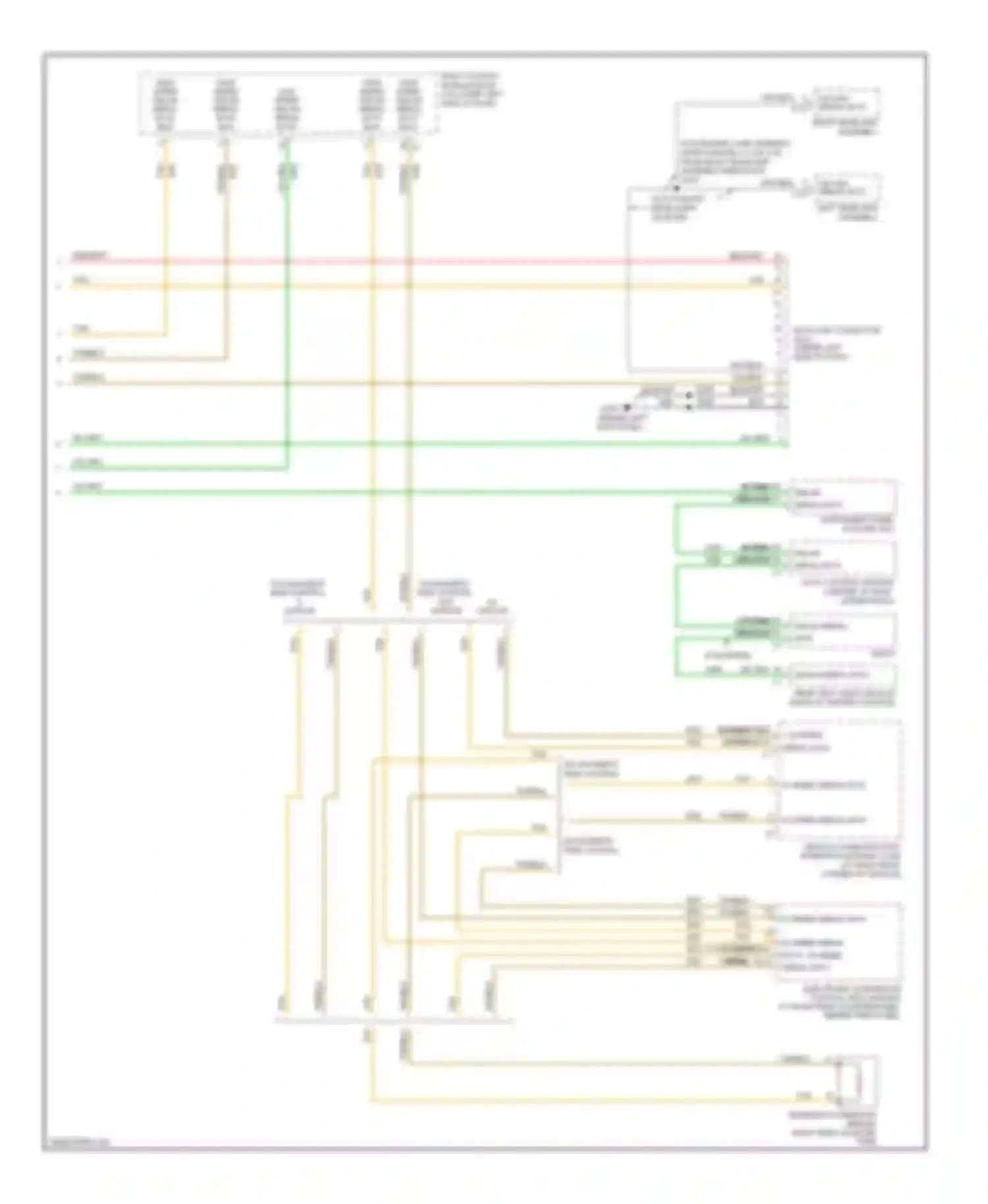 Wiring diagram low speed gmlan serial data for Cadillac SRX I (2003-2009) (3 of 12)