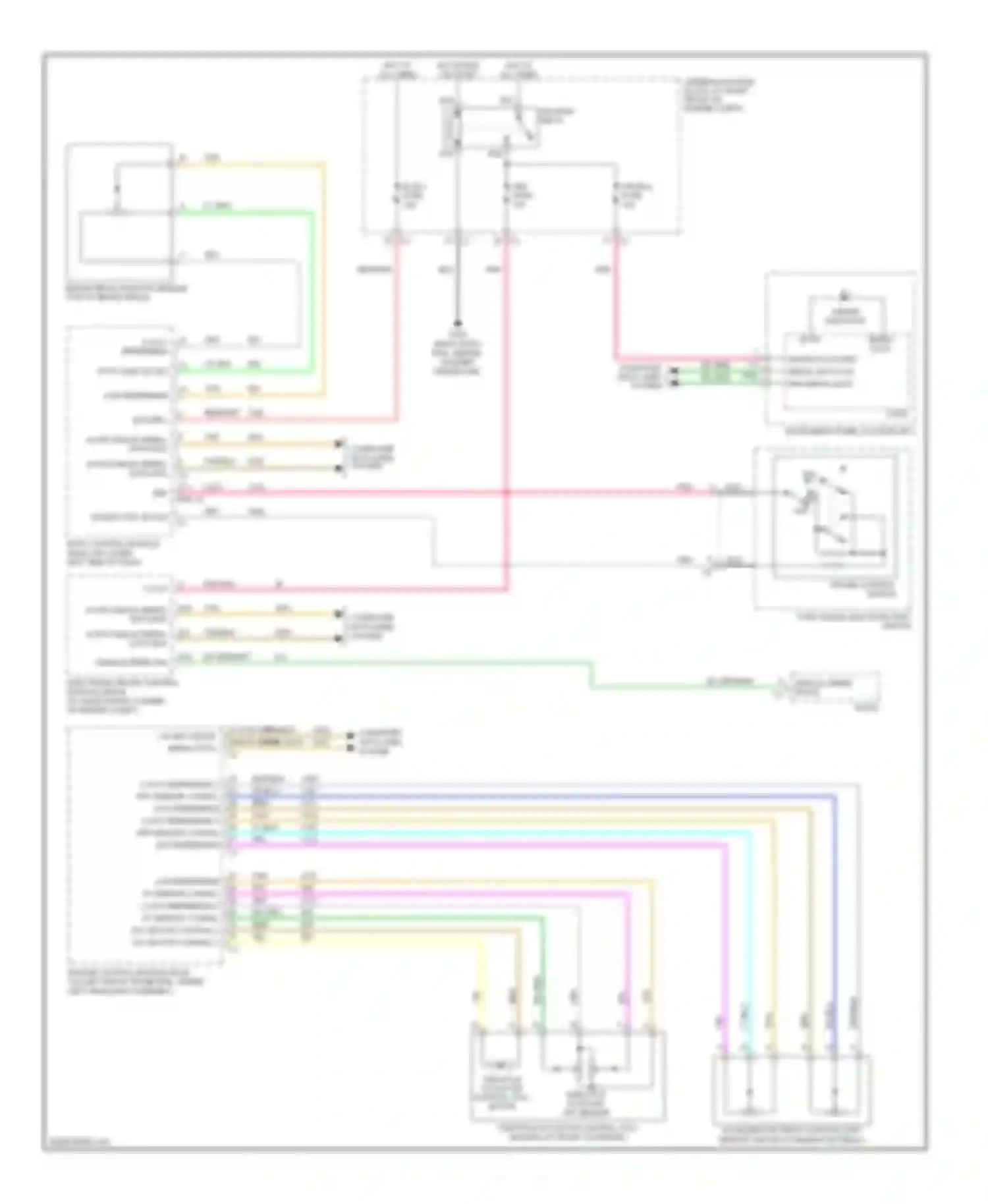 Wiring diagram on off for Cadillac SRX I (2003-2009) (1 of 1)