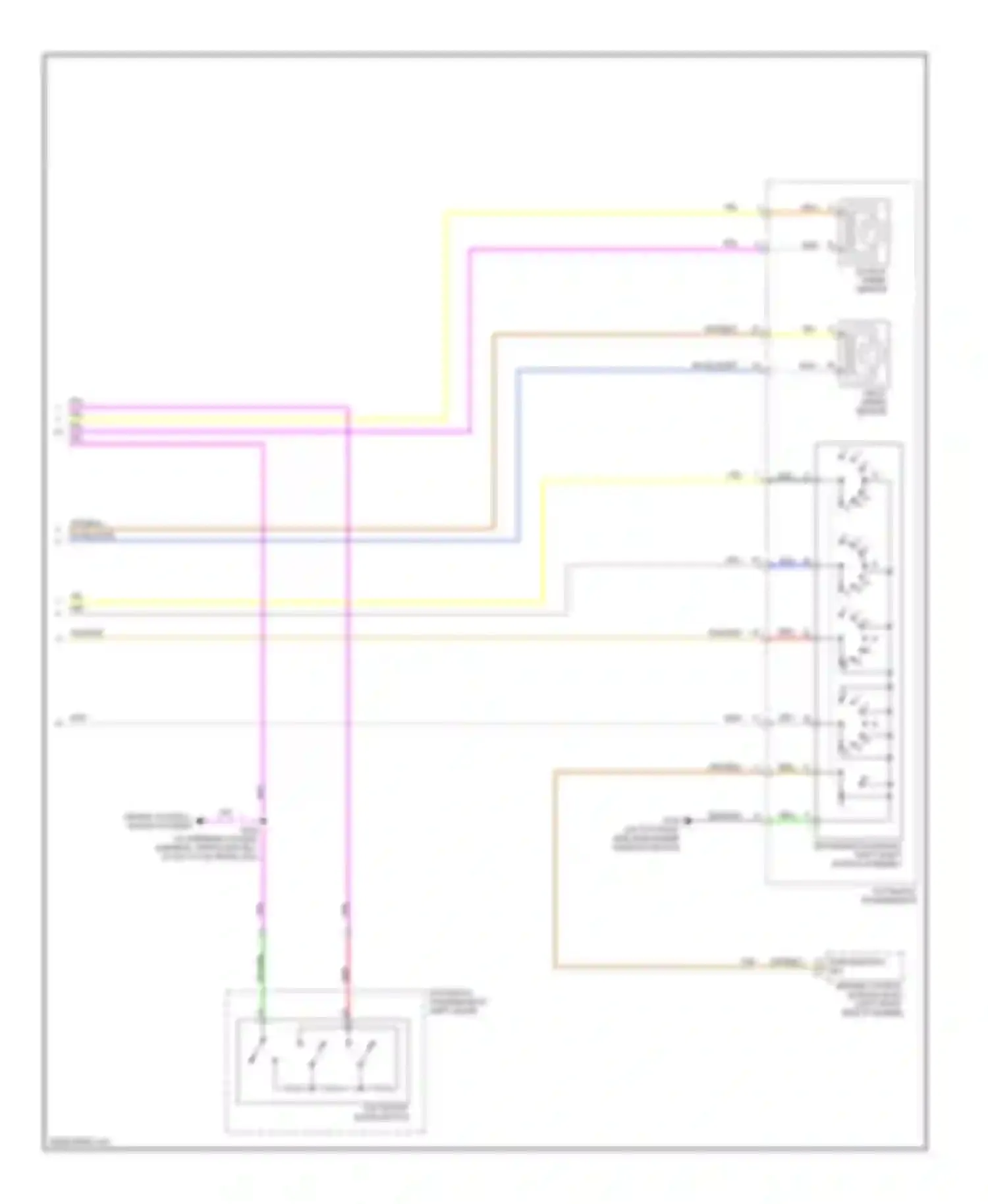 Wiring diagram park/neutral sig for Cadillac SRX I (2003-2009) (1 of 2)