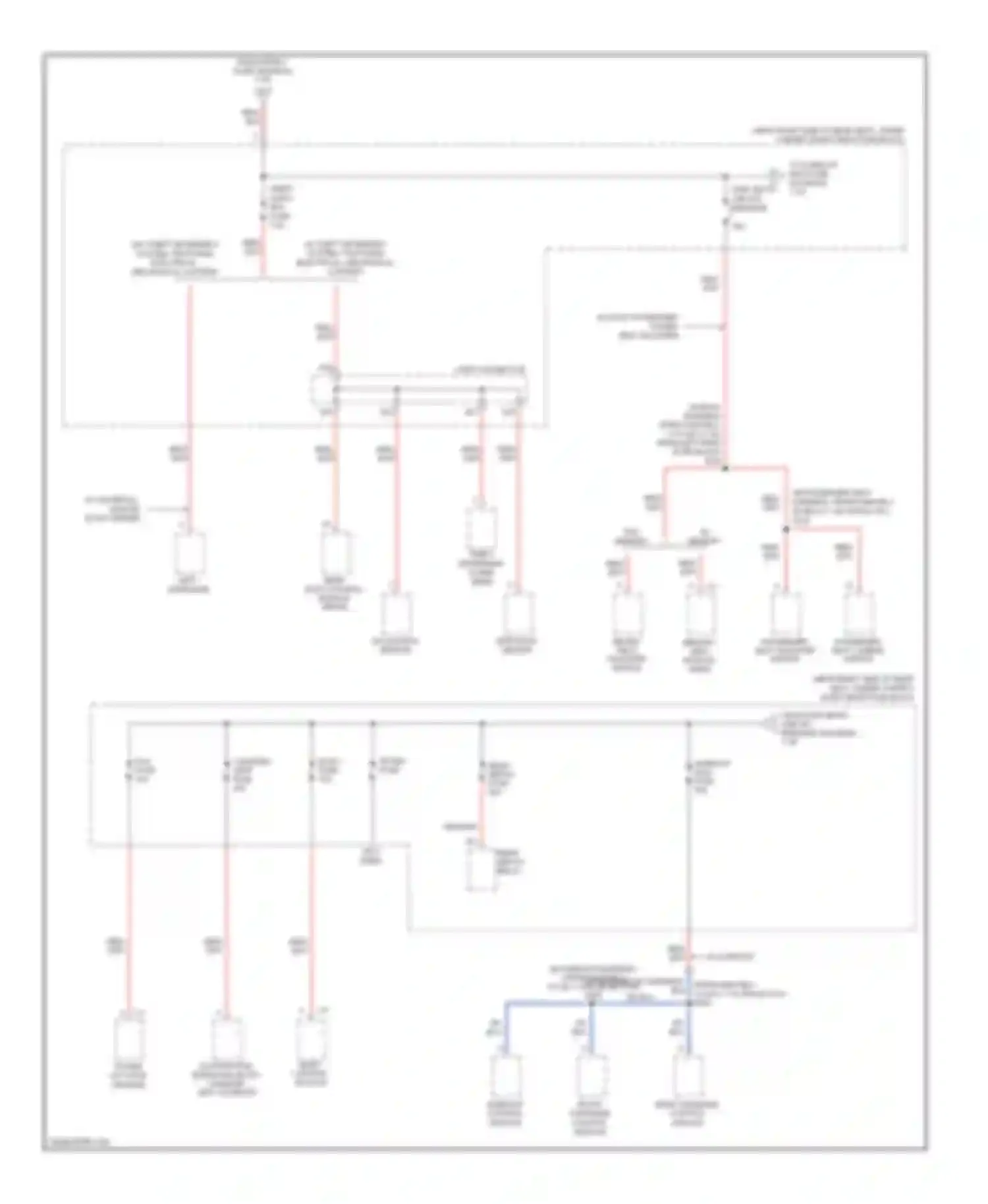 Wiring diagram plg fuse for Cadillac SRX I (2003-2009) (1 of 1)