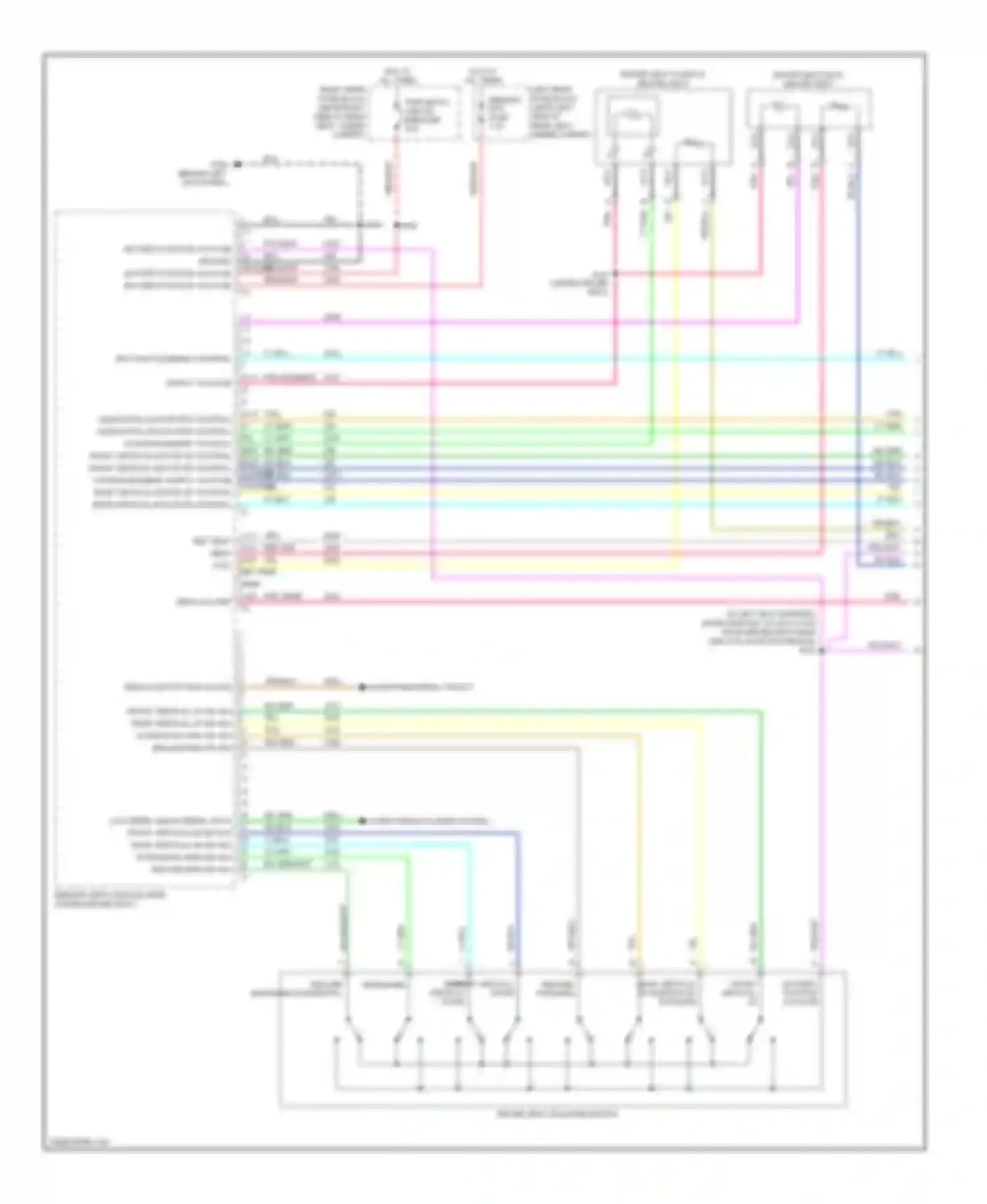 Wiring diagram pnk element supply voltage for Cadillac SRX I (2003-2009) (1 of 1)