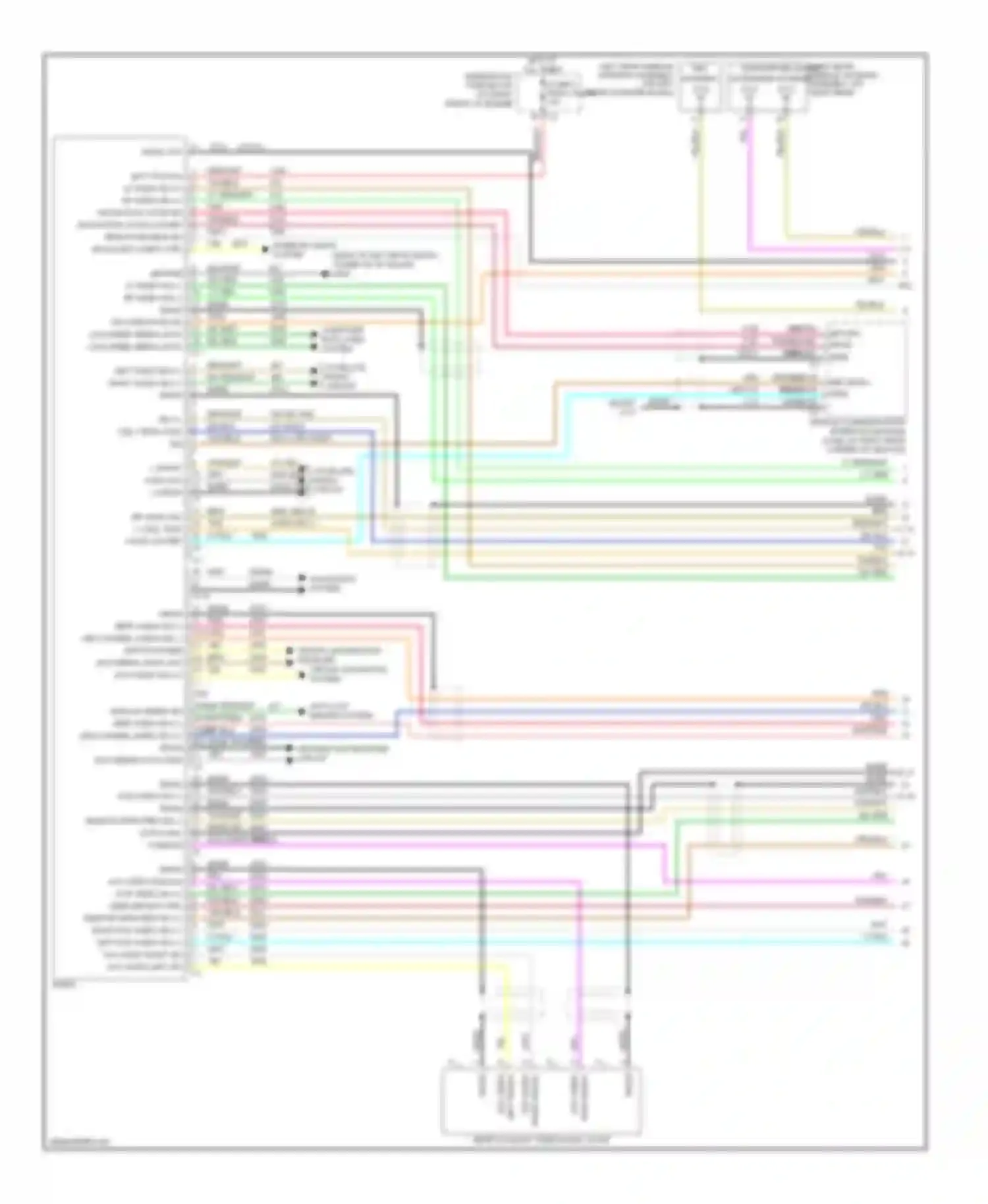 Wiring diagram pnk/blk for Cadillac SRX I (2003-2009) (17 of 21)