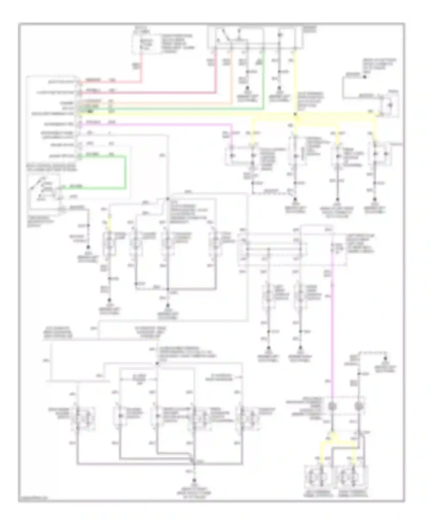 Wiring diagram red for Cadillac SRX I (2003-2009) (13 of 39)