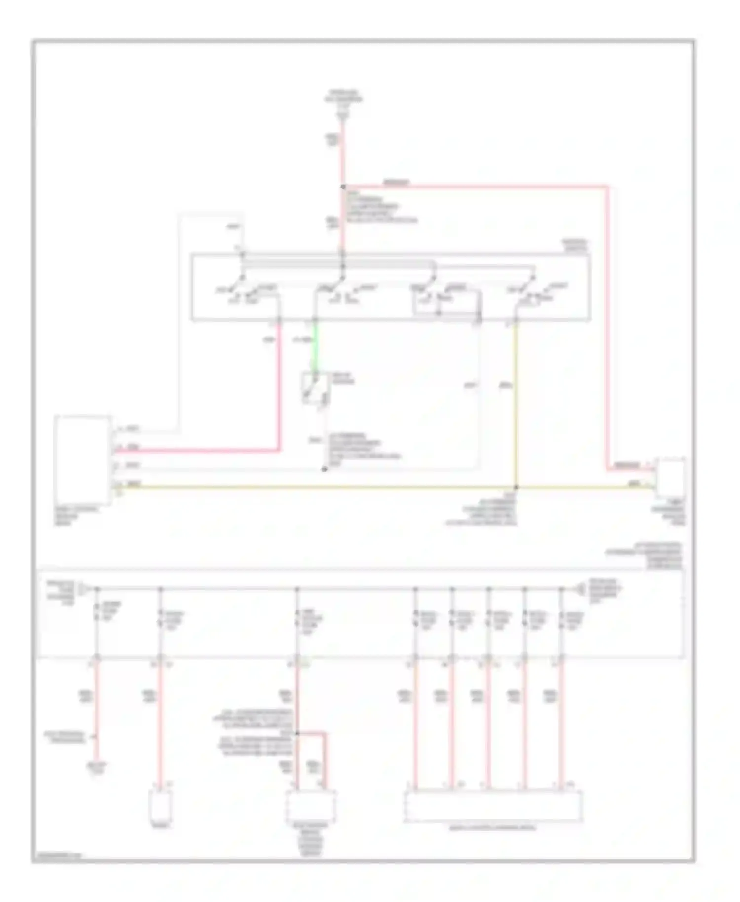 Wiring diagram red for Cadillac SRX I (2003-2009) (18 of 39)