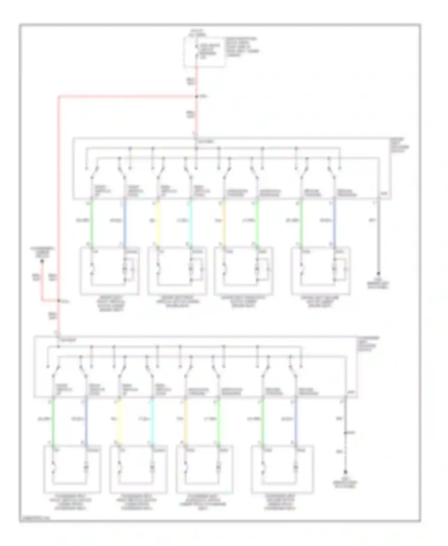 Wiring diagram red for Cadillac SRX I (2003-2009) (22 of 39)