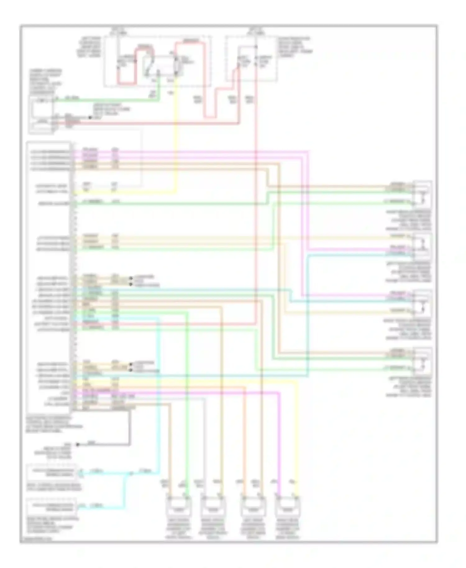 Wiring diagram red for Cadillac SRX I (2003-2009) (6 of 39)
