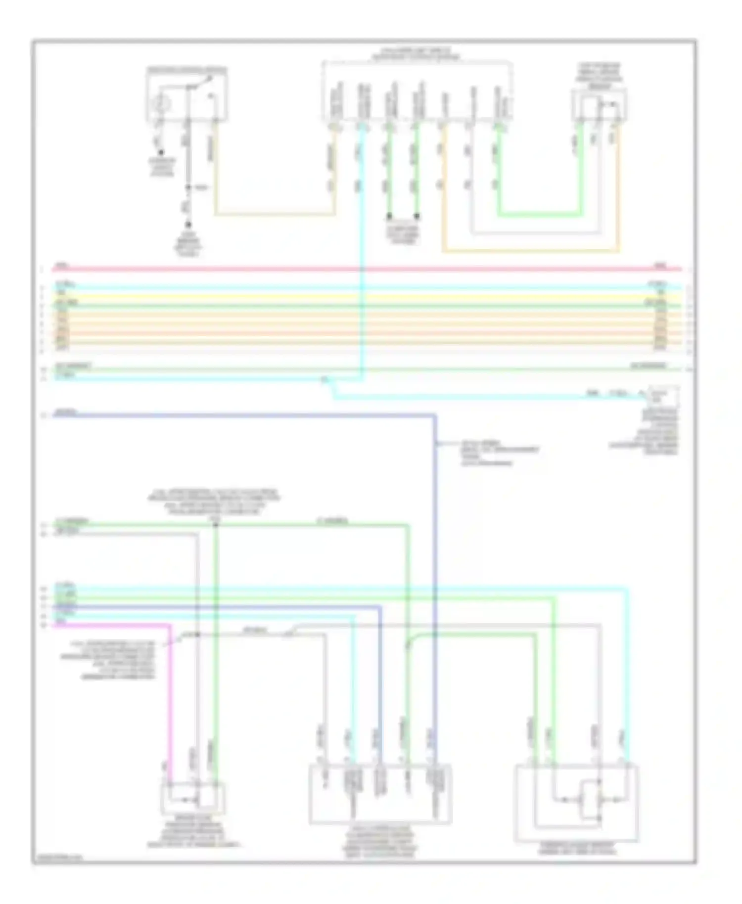 Wiring diagram tan for Cadillac SRX I (2003-2009) (2 of 62)