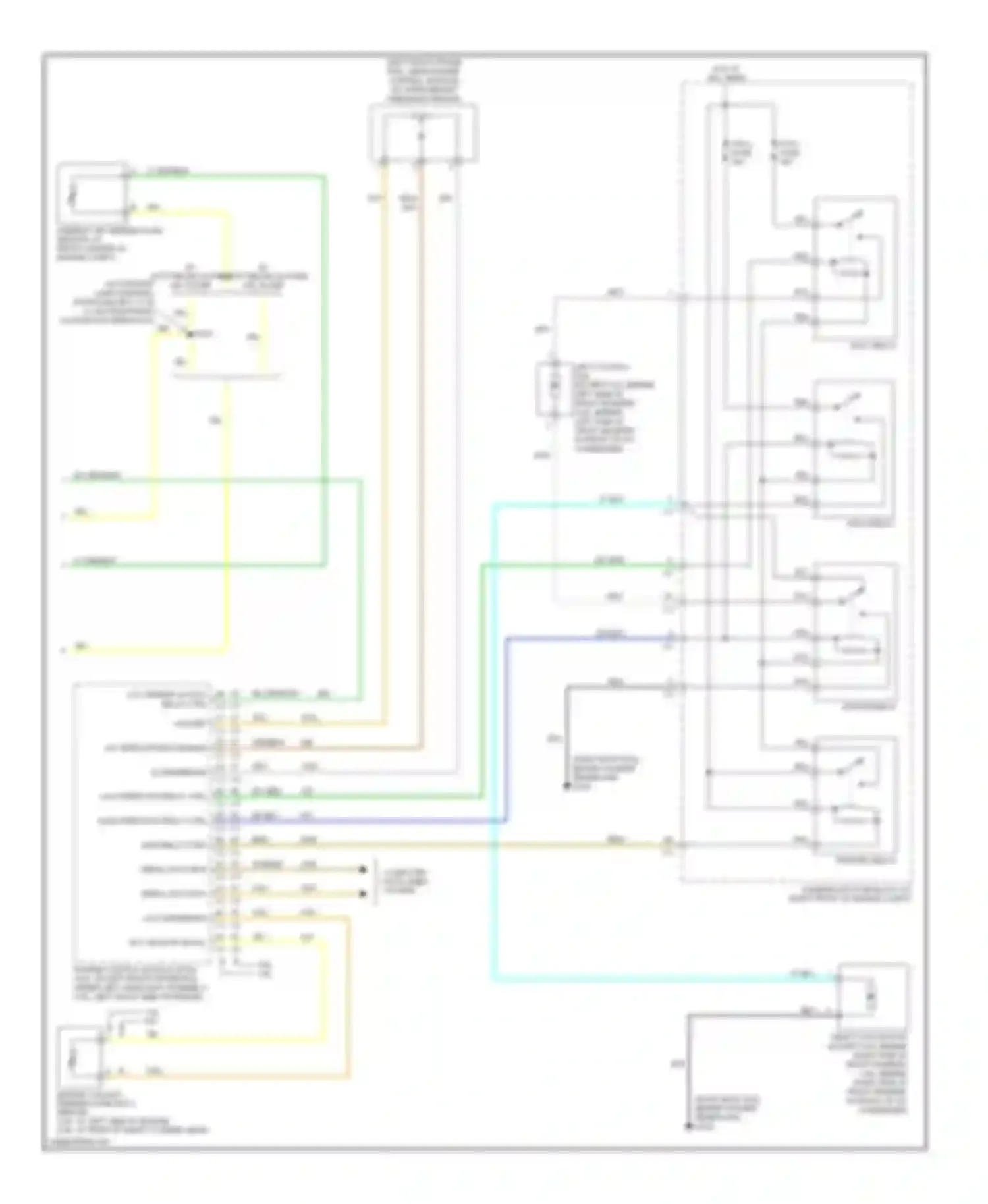 Wiring diagram wht for Cadillac SRX I (2003-2009) (7 of 76)