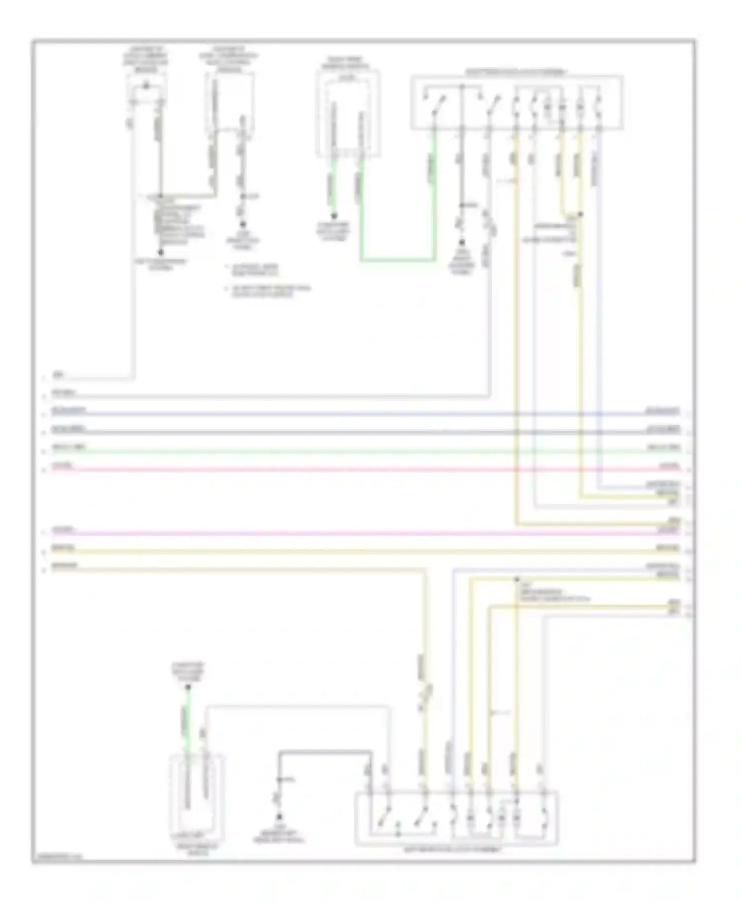 SRX Cadillac II facelift (2012-2016): Forced entry circuit, without passive keyless entry (2 of 3)