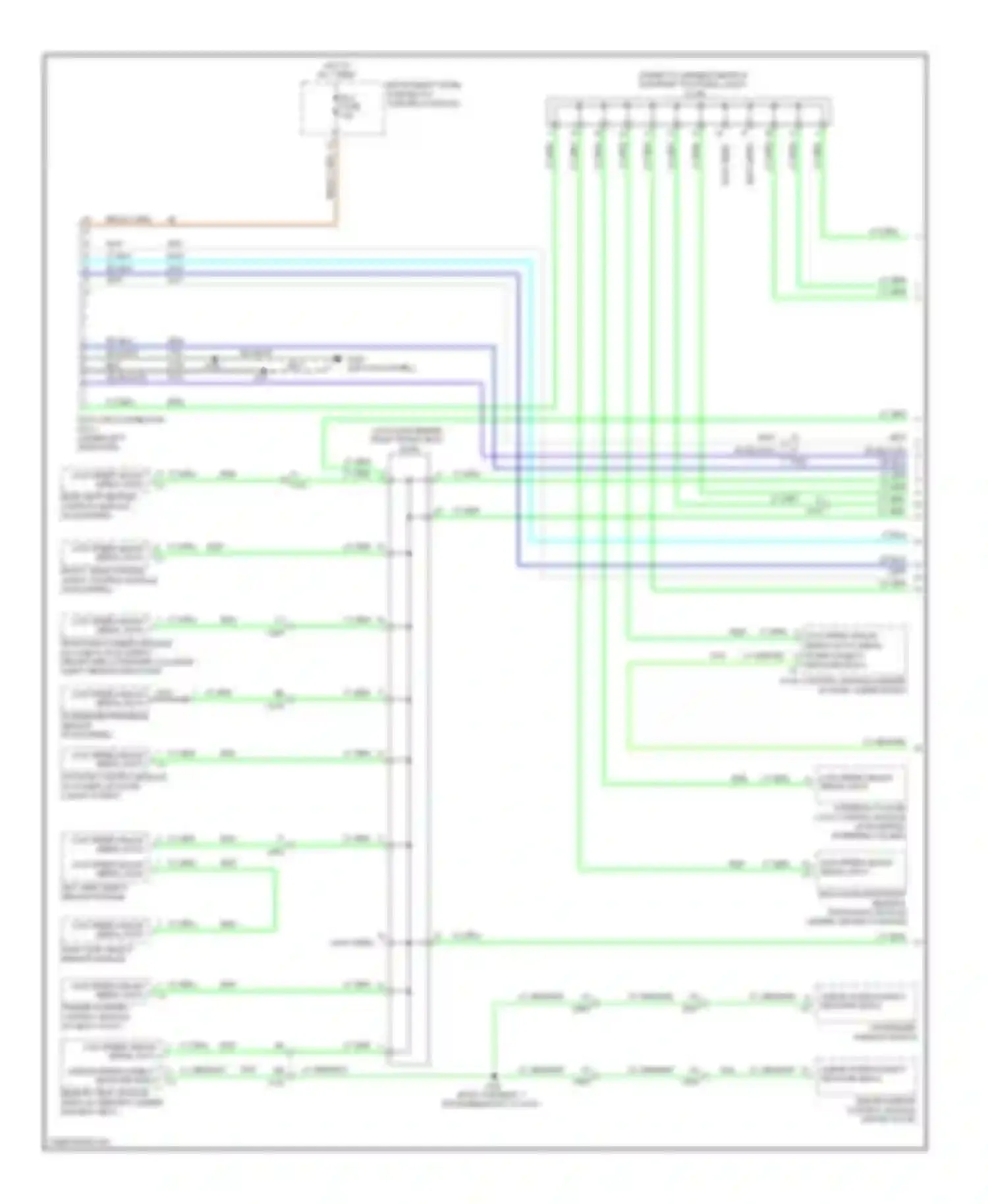 SRX Cadillac II facelift (2012-2016): Computer data lines circuit (1 of 6)